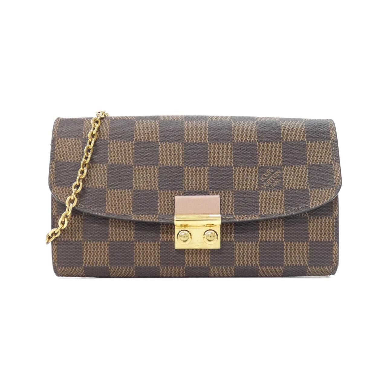 Louis Vuitton Louis Vuitton Louis Vuitton Portefeuille Croisette Damier Wallet Textile Long Wallet N61273 DUTY FREE for USA Size ONE SIZE - 1 Thumbnail