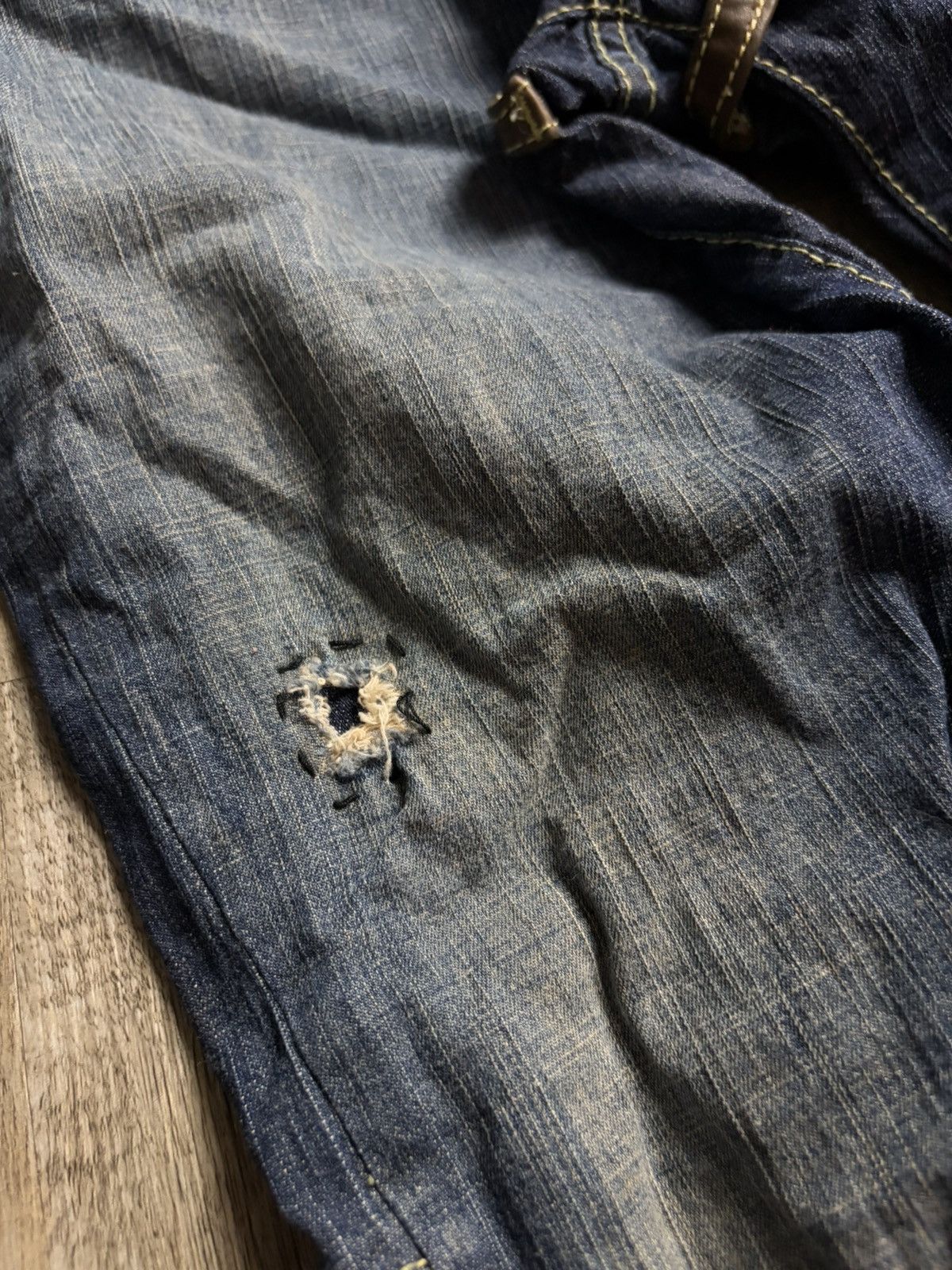 Dsquared2 2006 dsquared leather waist denim jeans Size 28" / US 6 / IT 42 - 11 Thumbnail