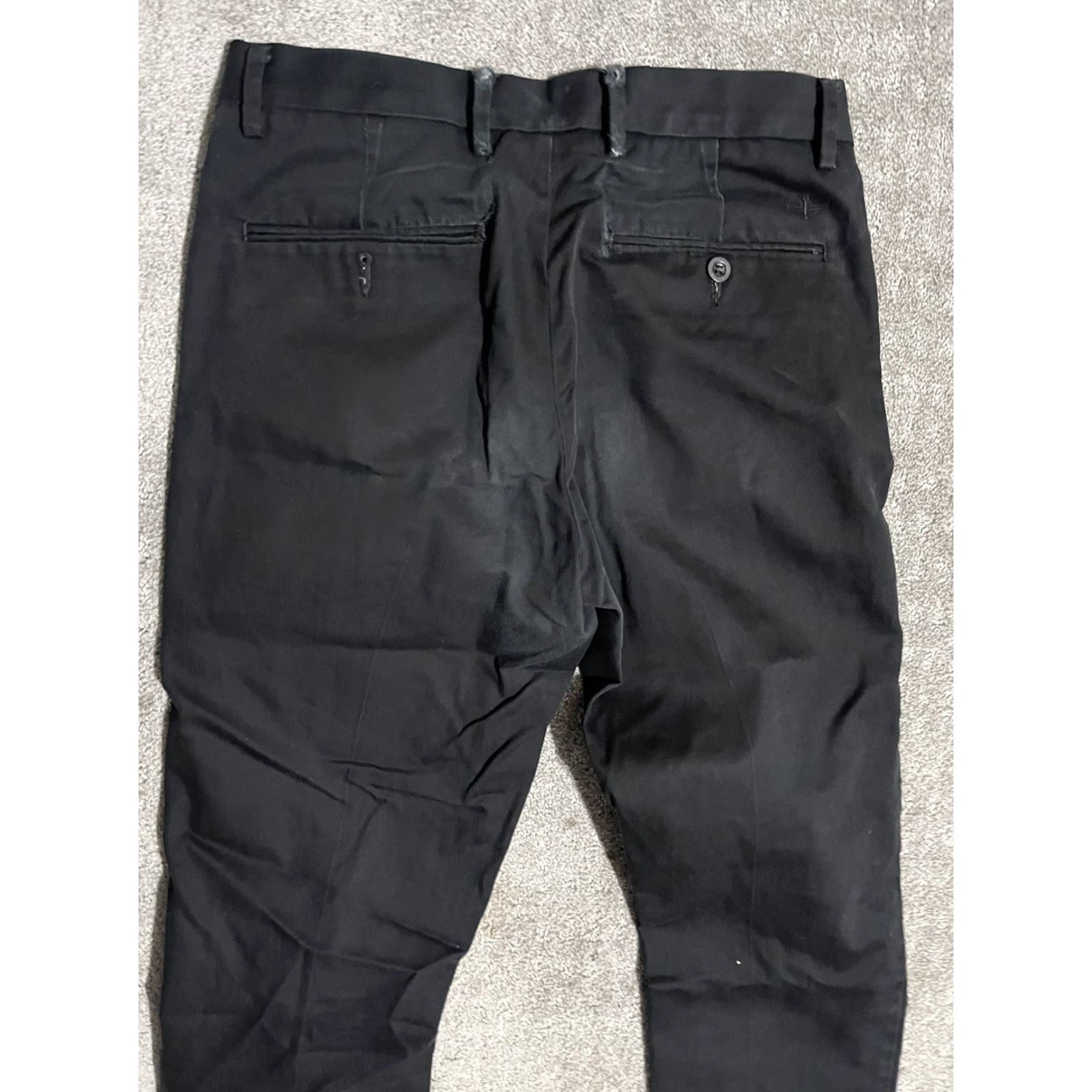 Dockers DOCKERS Black Slim Tapered Chino Pants Mens 29x30 Stretch Classic Size US 29 - 4 Thumbnail