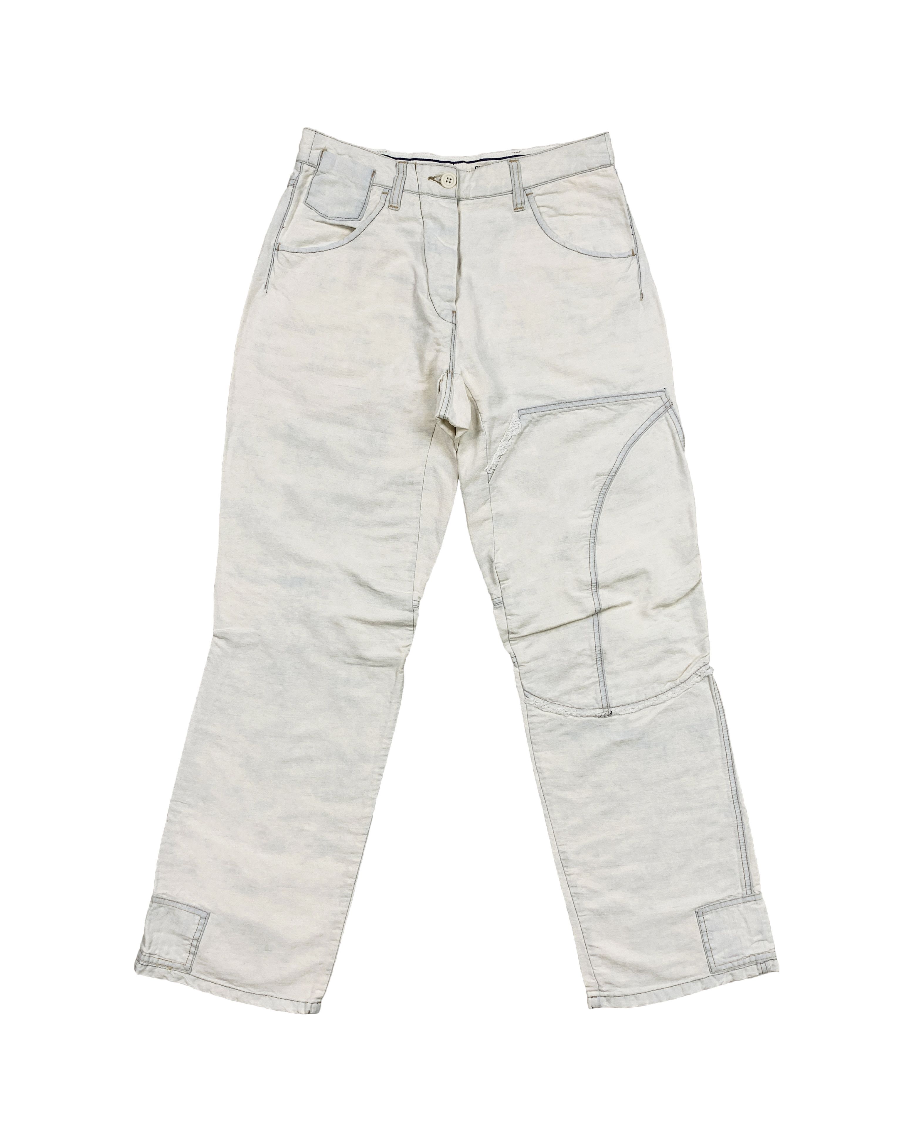 Armani × Emporio Armani × Giorgio Armani Hemp Paneled Pants Size US 29 - 1 Thumbnail