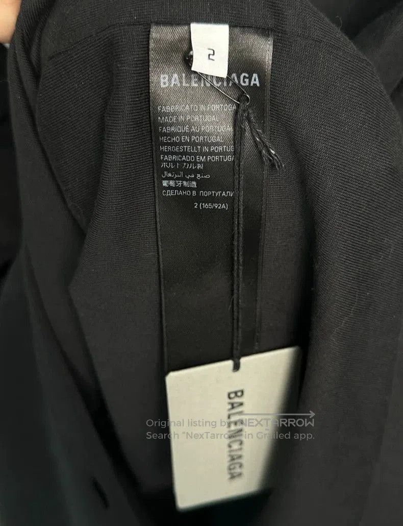 Balenciaga Balenciaga 24SS Reverse Embroidery Ripped T-Shirt. Size US XS / EU 42 / 0 - 4 Thumbnail