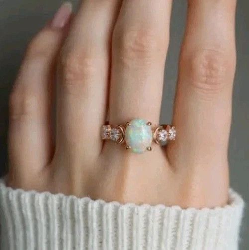 Other Oval Cut Gemstone Hand Jewelry Engagement Size 8 Size ONE SIZE - 2 Thumbnail