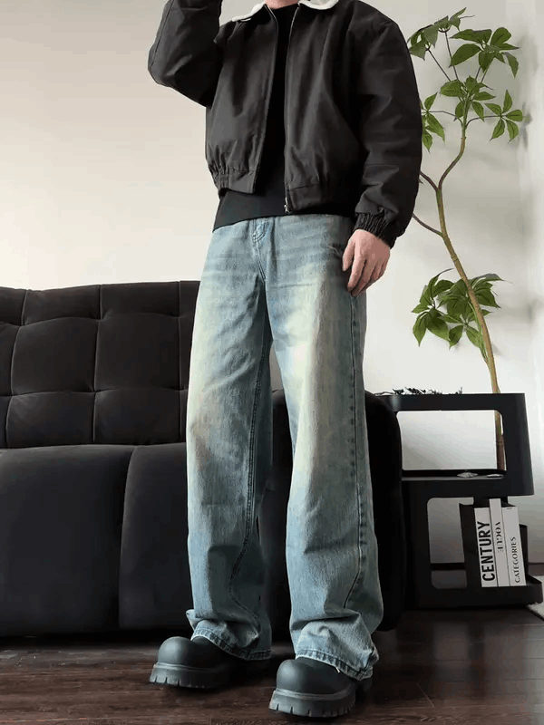 Jean Kawashima x Nana Blue Washed Straight Jeans Size US 30 / EU 46 - 2 Thumbnail
