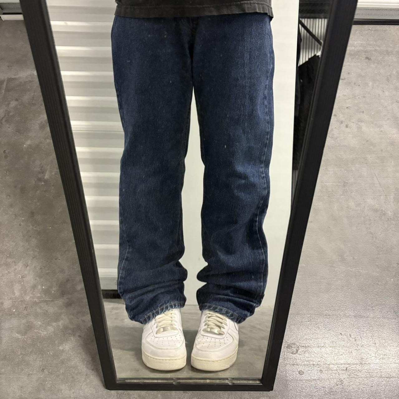 Levi's × Vintage Crazy Vintage Y2K/2000s Levis Dark Wash Workwear Style Denim Jeans! Size US 36 / EU 52 - 1 Thumbnail