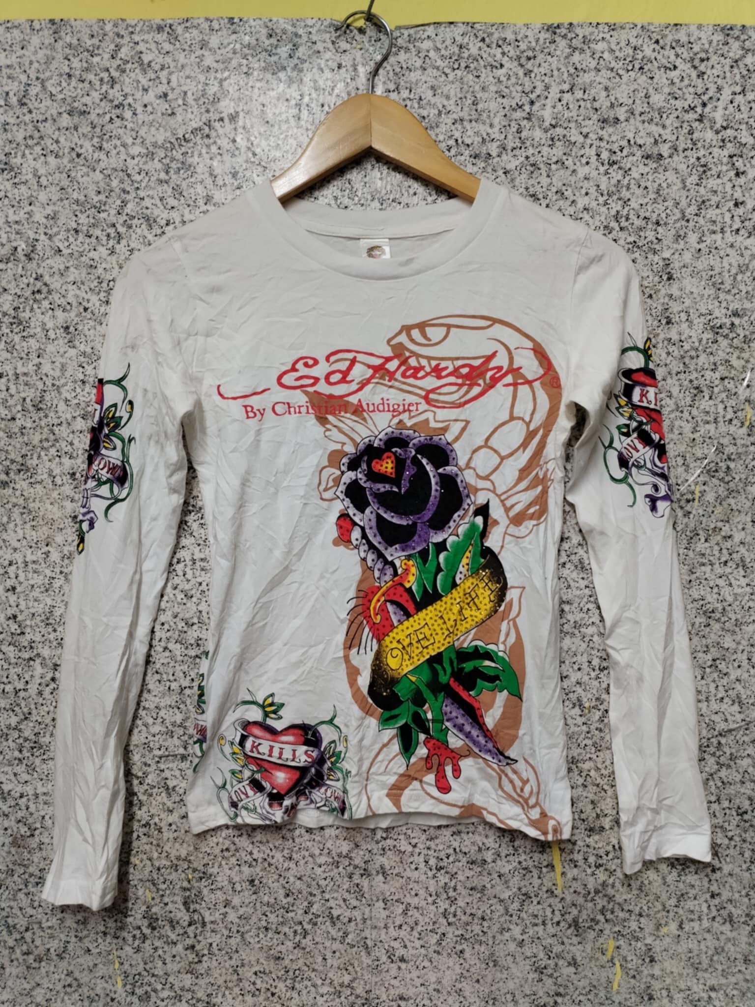 Ed Hardy VINTAGE ED HARDY DOUBLE SKULL VERY RARE Size M / US 6-8 / IT 42-44 - 1 Thumbnail