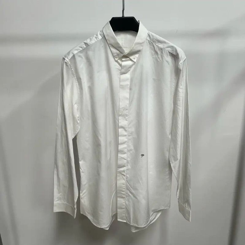 Dior Dior White Long Sleeve Men's Shirt 0089 Size US M / EU 48-50 / 2 - 1 Thumbnail