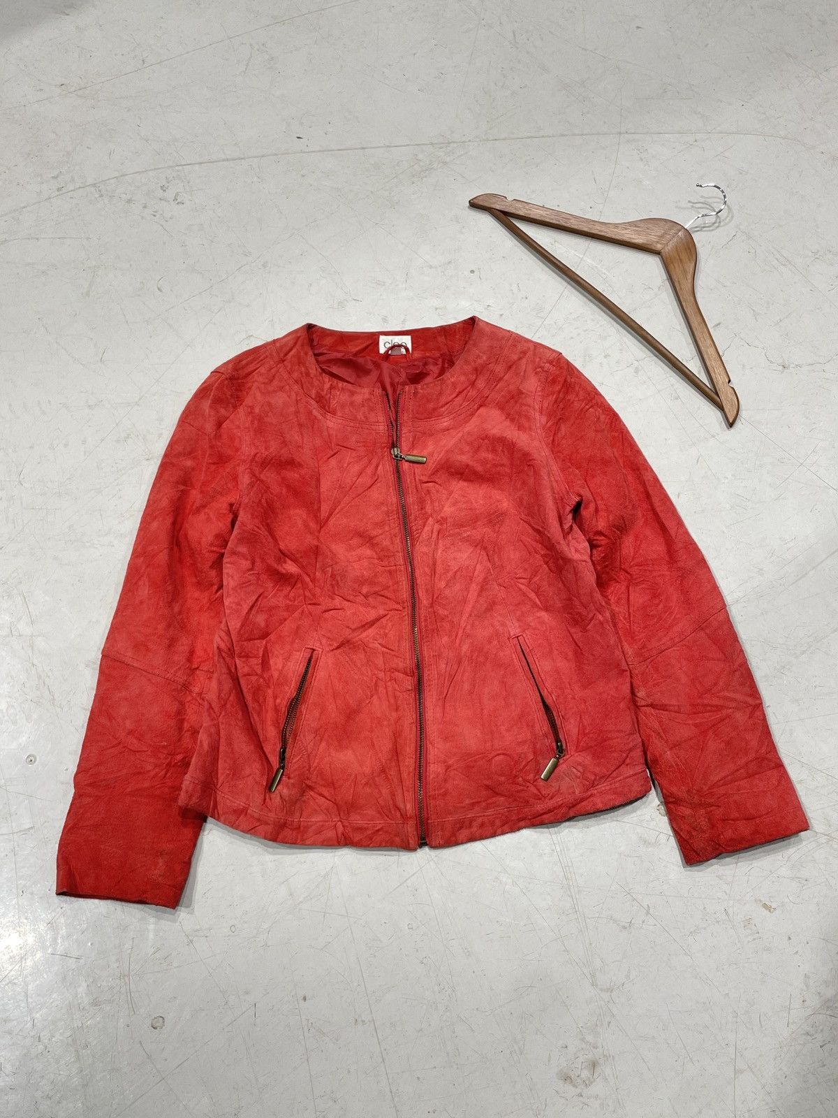 Danier × Japanese Brand Hot Pink Cleo Suede Fitted Jacket Size M / US 6-8 / IT 42-44 - 1 Thumbnail