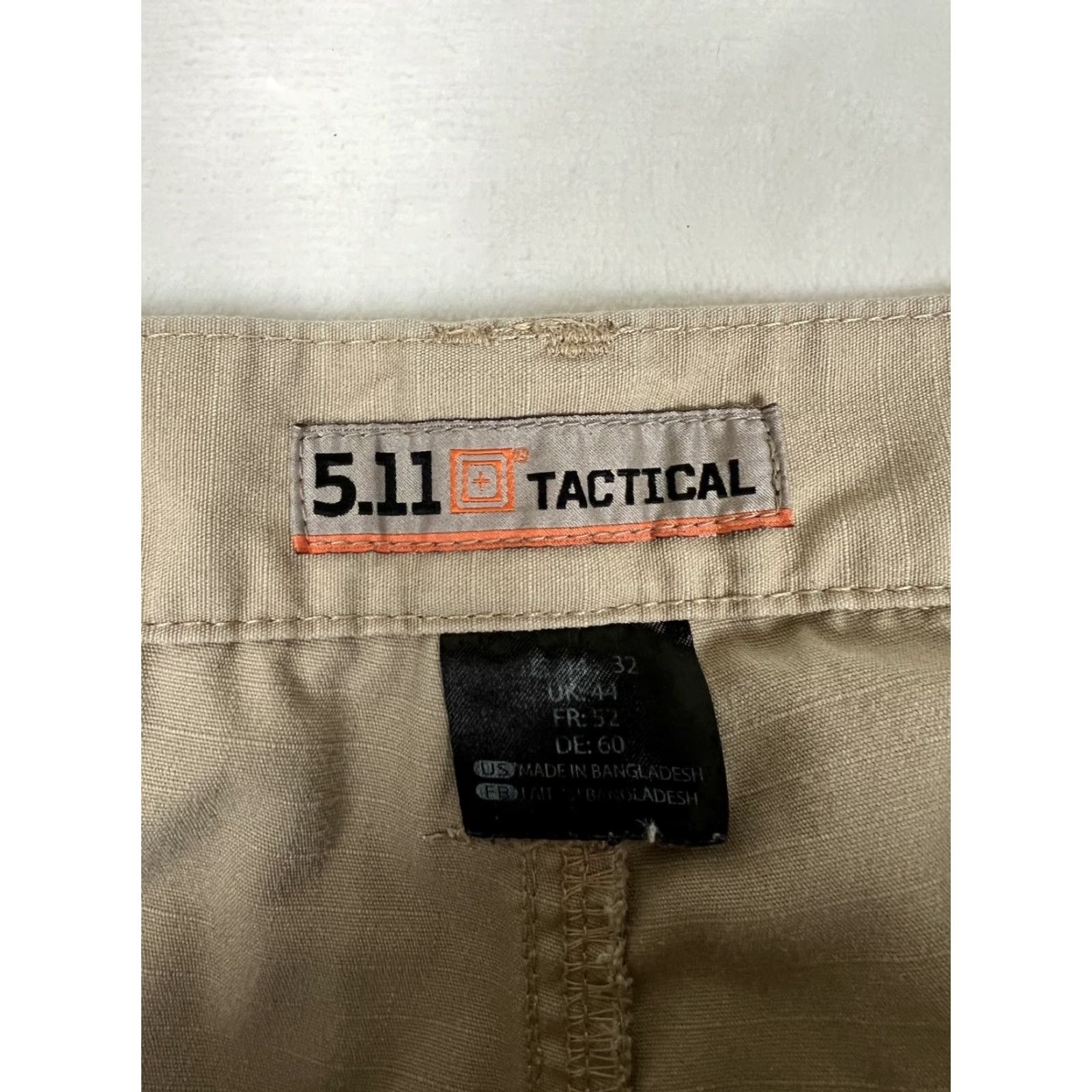 Vintage 5.11 Tactical Cargo Pants 44x32 Tan Beige Ripstop Utility Military Workwear Size US 44 / EU 60 - 6 Thumbnail