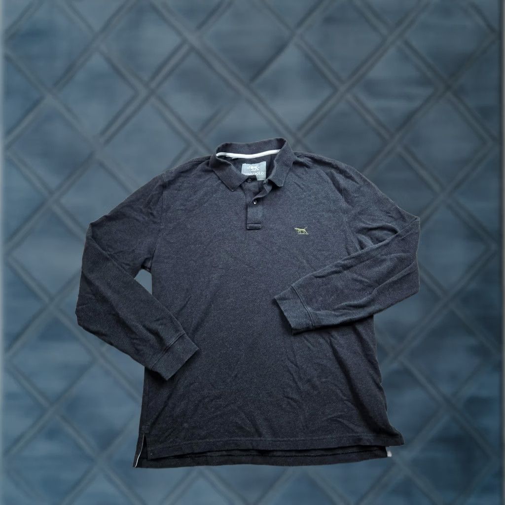Rodd & Gunn Rodd & Gunn Polo Shirt Mens XL Gray Long Sleeve Polo Athletic Fit 100% Cotton Casual shirt Size US XL / EU 56 / 4 - 1 Thumbnail
