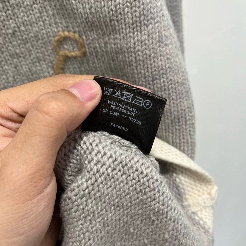 LORO PIANA Gray casual knit top
