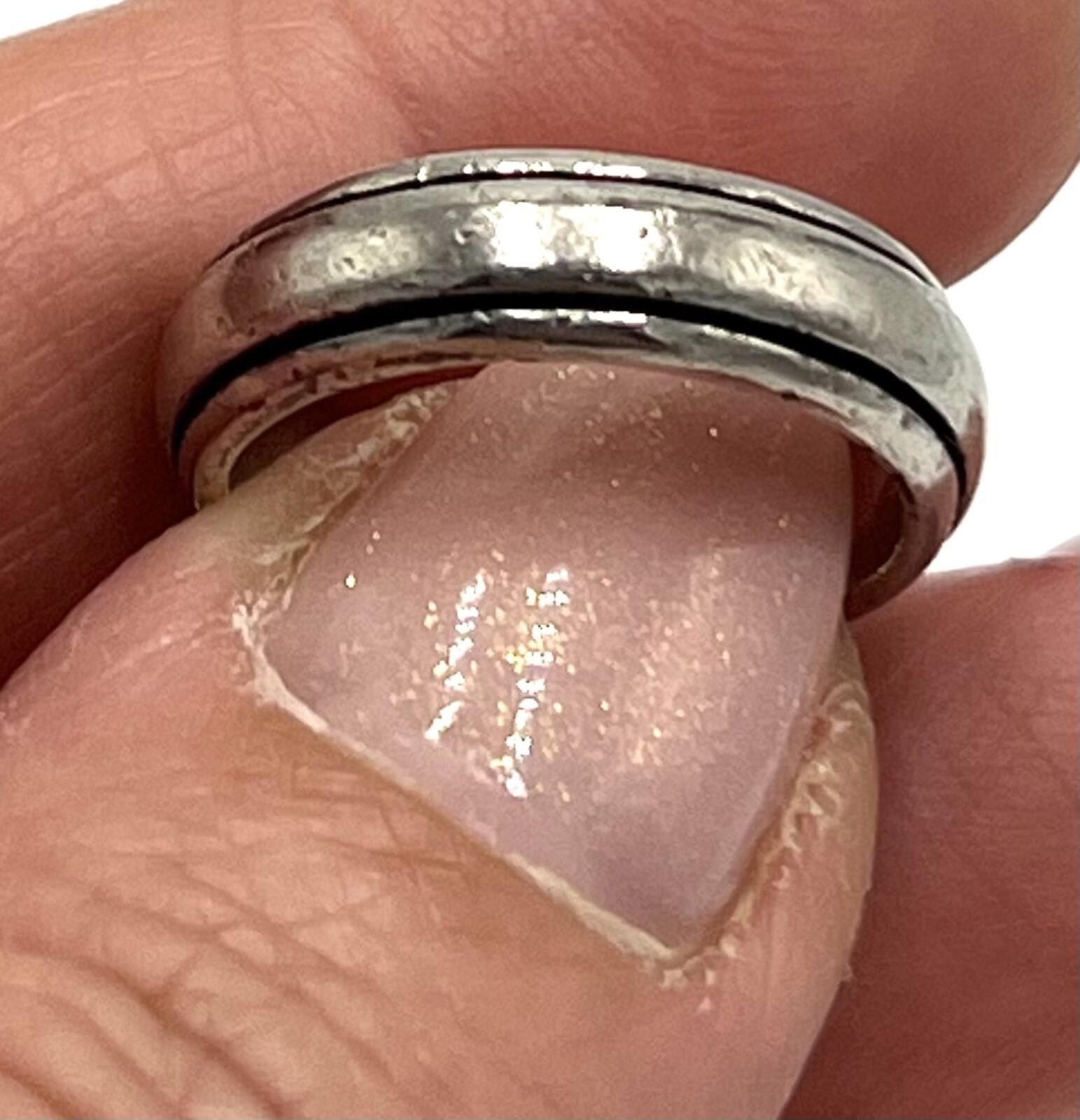 Advisory Board Crystals BOMA Sterling Silver Simple Edge-Bead Ring Size 6.25 Size ONE SIZE - 3 Thumbnail