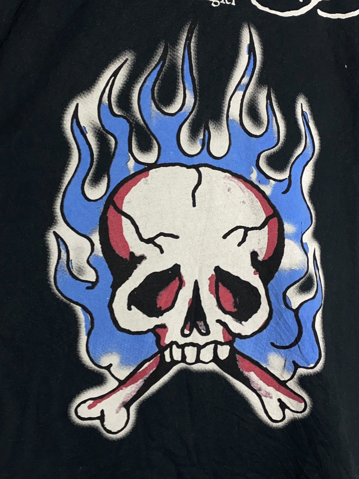 Ed Hardy × Japanese Brand Vintage Ed Hardy by Christian Audigier Skull Logo Rare Shirt Size US XL / EU 56 / 4 - 4 Thumbnail