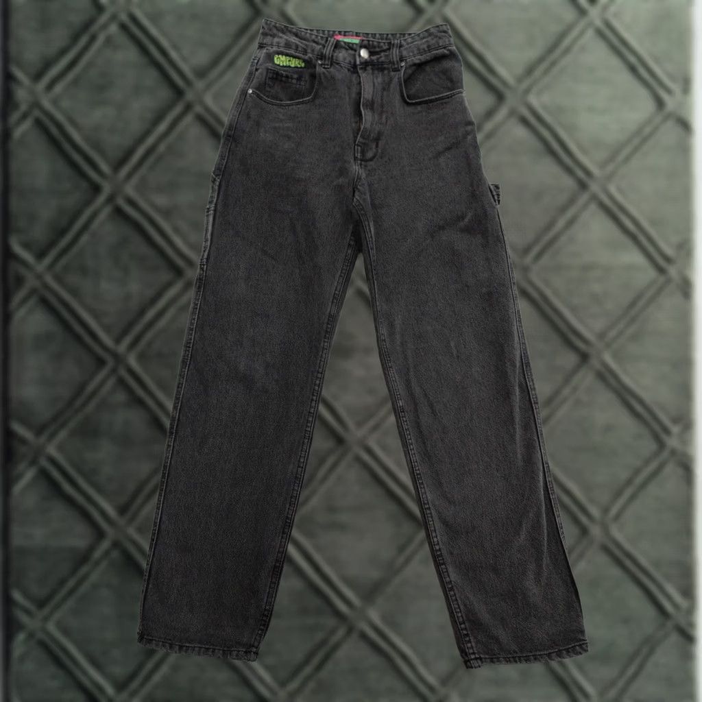 Empyre EMPYRE Jeans Womens 0 Tori Denim Skater Carpenter Baggy 0x30 Faded Charcoal Size 25" / US 0 / IT 36 - 1 Thumbnail