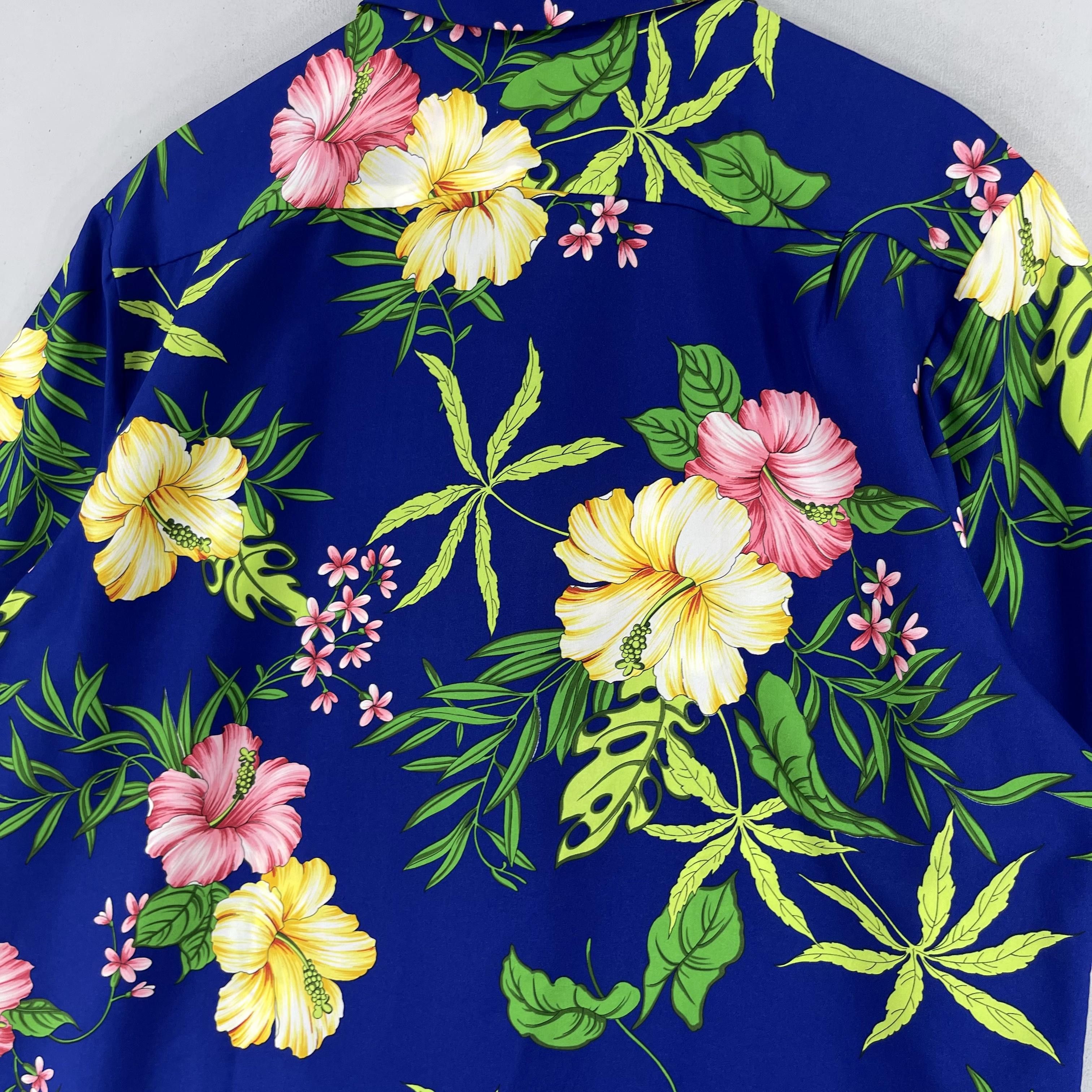 Japanese Brand × Vintage Vintage HILO HATTIES Hibiscus Floral Motive Shirt Button Up Size US XL / EU 56 / 4 - 7 Thumbnail