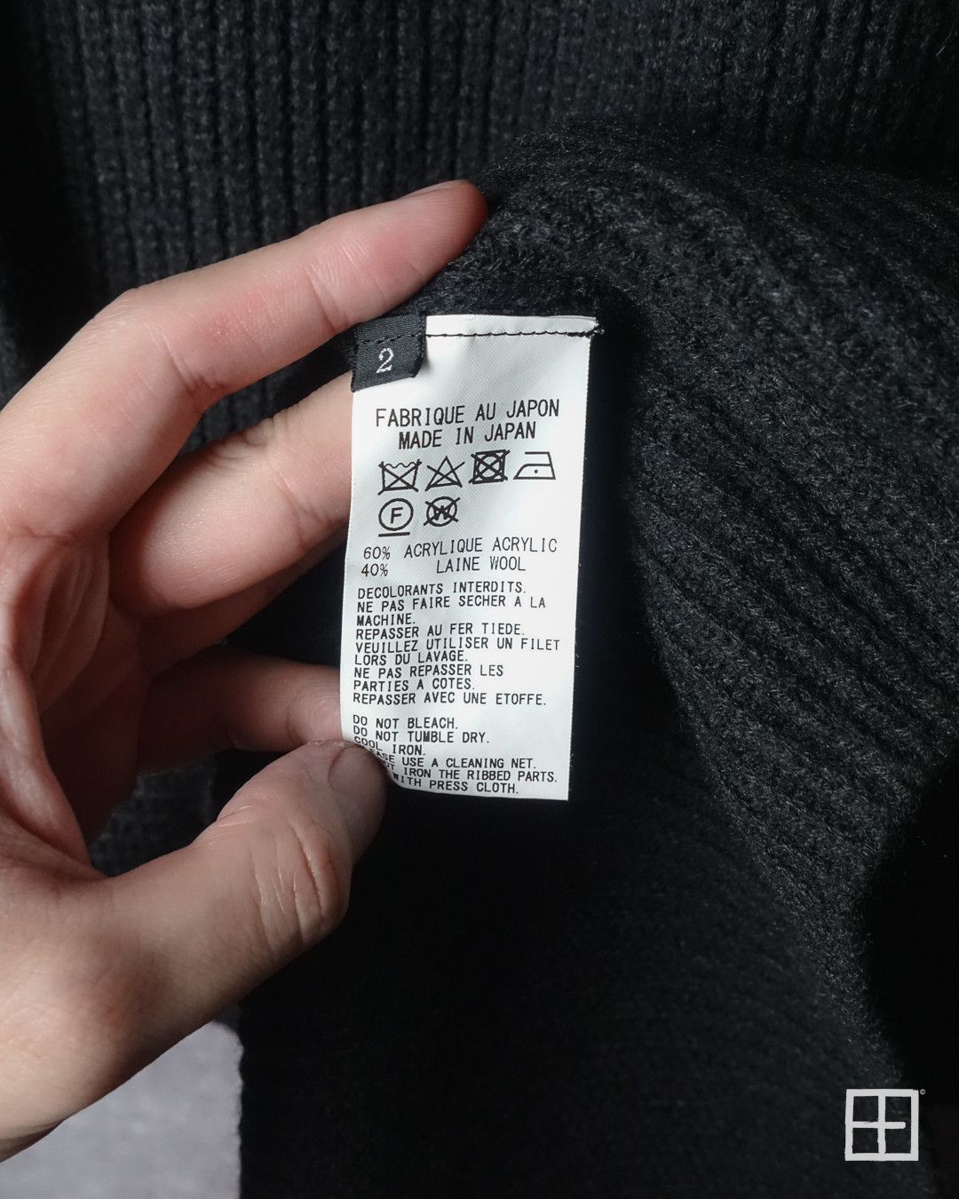 Yohji Yamamoto Yohji Yamamoto Asymmetric Wool Sweater Black 2 Rismat Y’s Size US M / EU 48-50 / 2 - 4 Thumbnail