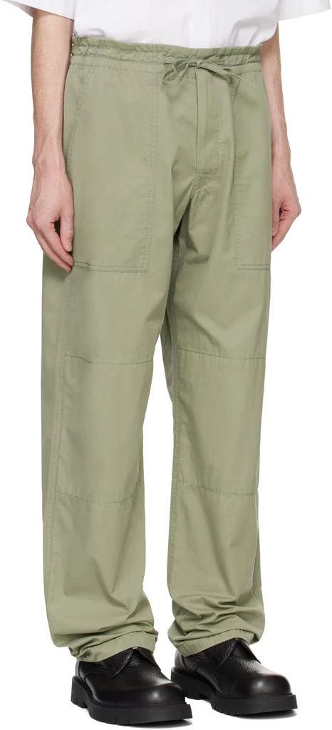 Bottega Veneta o1loc1c0426 794140 Light Cotton Twill Trousers in Green Size US 34 / EU 50 - 2 Thumbnail