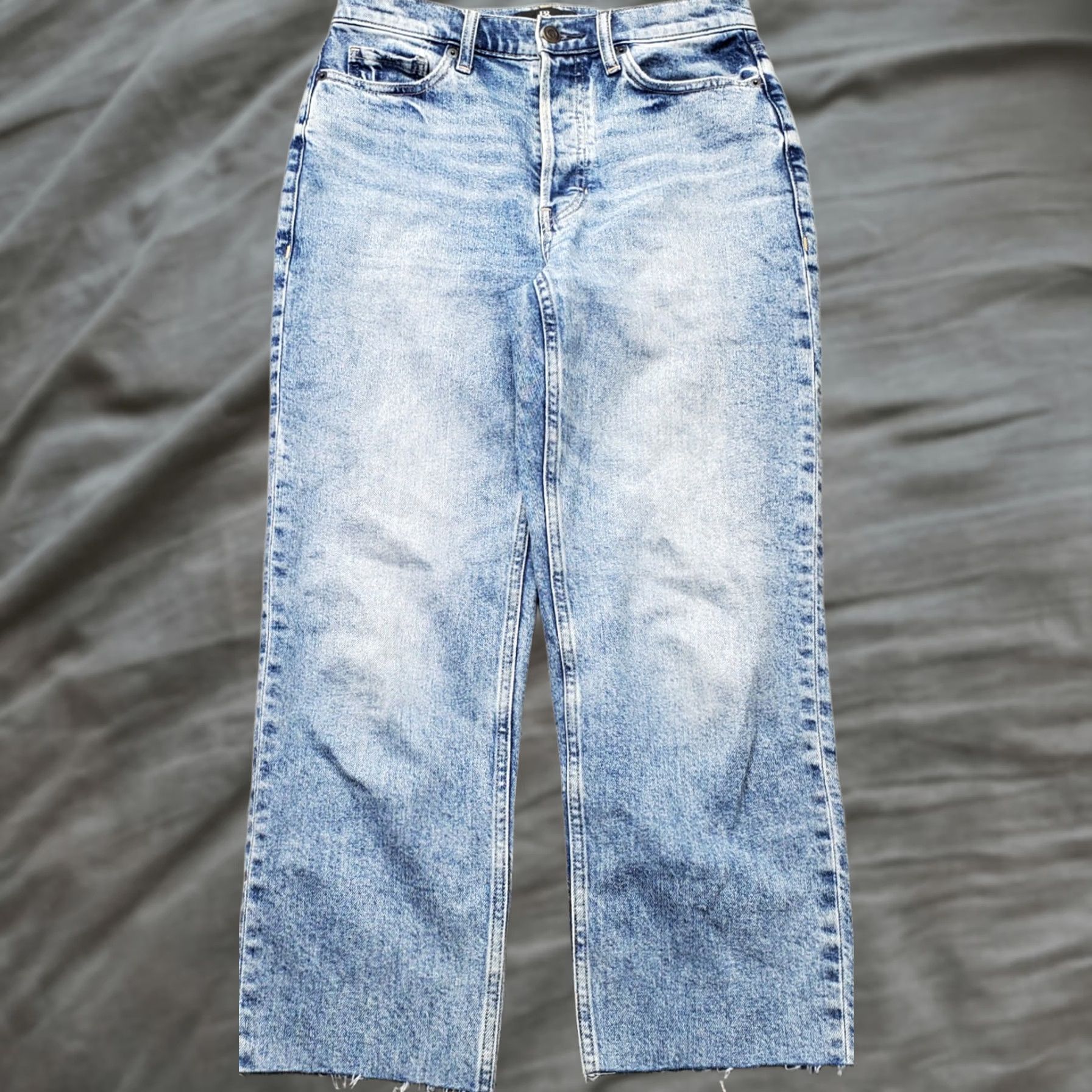 Banana Republic Banana Republic Jeans Womens Size 27 Blue Denim 5-Pocket Regular Straight Cotton Streetwear Button Fly Adjustable Inseam 23.5" Easy Care Vintage: No Size 27" / US 4 / IT 40 - 1 Thumbnail