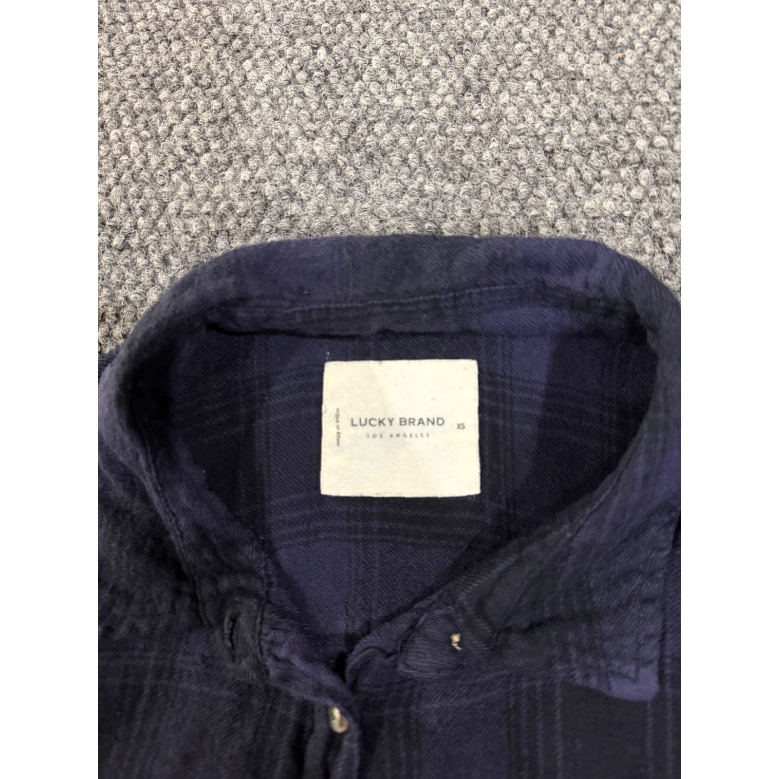 Lucky Brand Lucky Brand Button-Up Shirt Womens XS Blue Plaid Long Sleeve Casual Lightweight Shirt Womens XS Blue Plaid Long Sleeve Casual Lightweight Size XS / US 0-2 / IT 36-38 - 6 Thumbnail