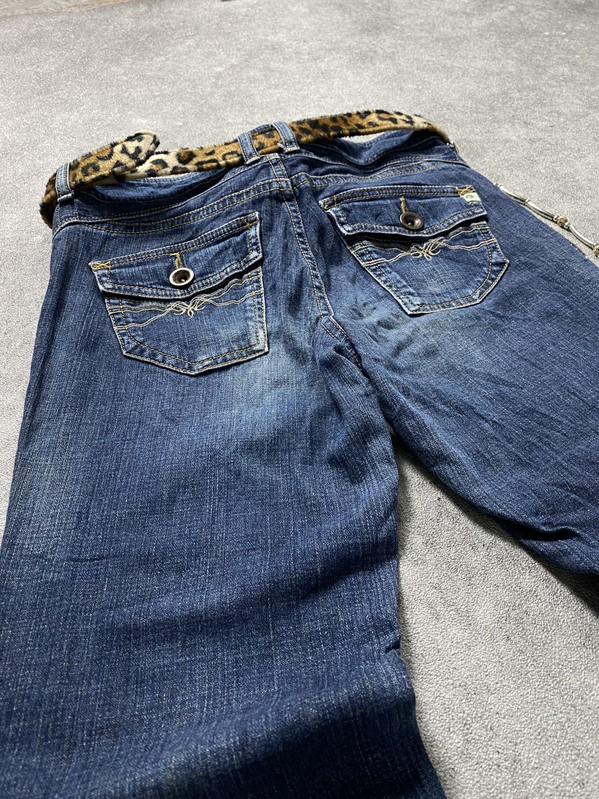 Hysteric Glamour × Japanese Brand × Tornado Mart 2000s Blue hysteric style Flare jean Size US 33 - 4 Thumbnail