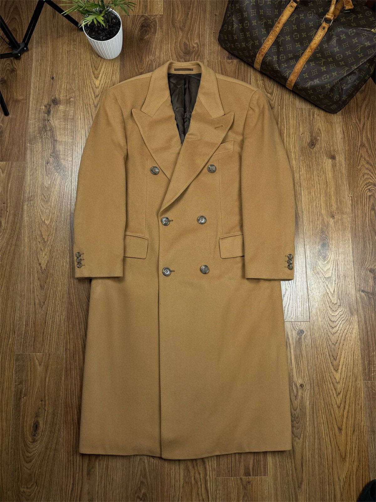 Loro Piana Vintage wool coat Loro Piana original luxury item Size US XL / EU 56 / 4 - 1 Thumbnail
