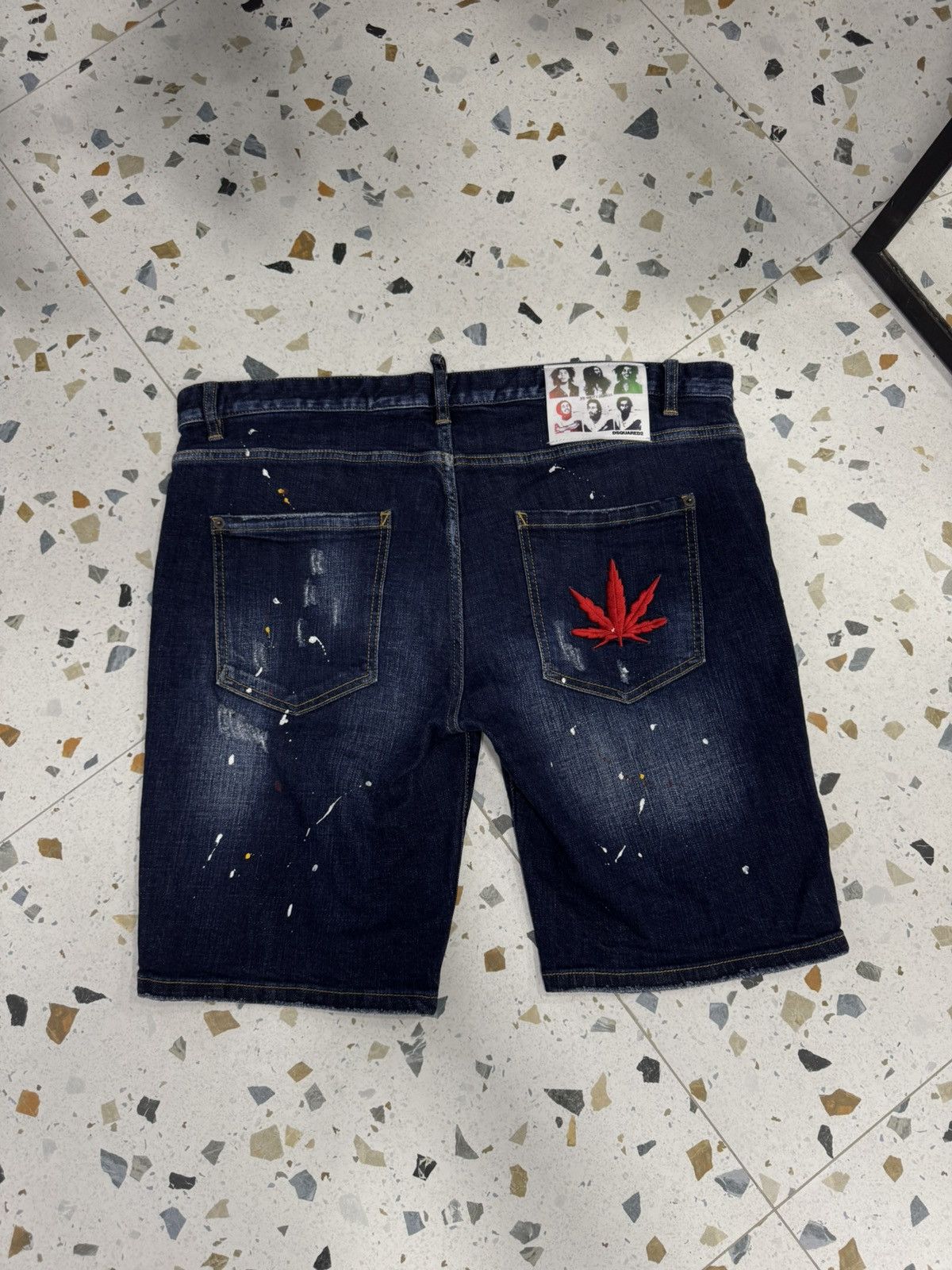 Dsquared2 Dsquared2 x Bob Marley distressed denim shorts size 54 Size US 38 / EU 54 - 2 Thumbnail