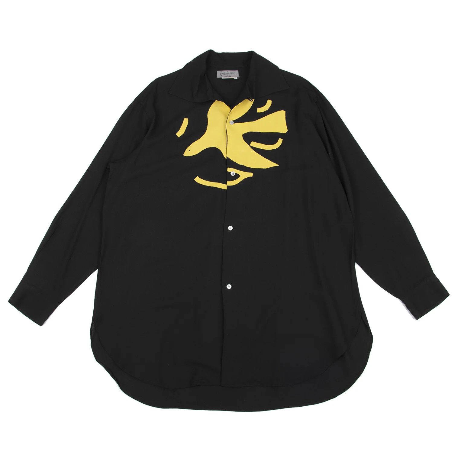Yohji Yamamoto Yohji Yamamoto Bird Patch Rayon Shirt Size US M / EU 48-50 / 2 - 1 Thumbnail