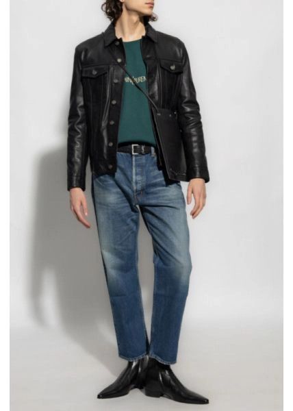 Saint Laurent Paris o1bcso1str1024 Mick Jeans in Blue Size US 34 / EU 50 - 2 Thumbnail
