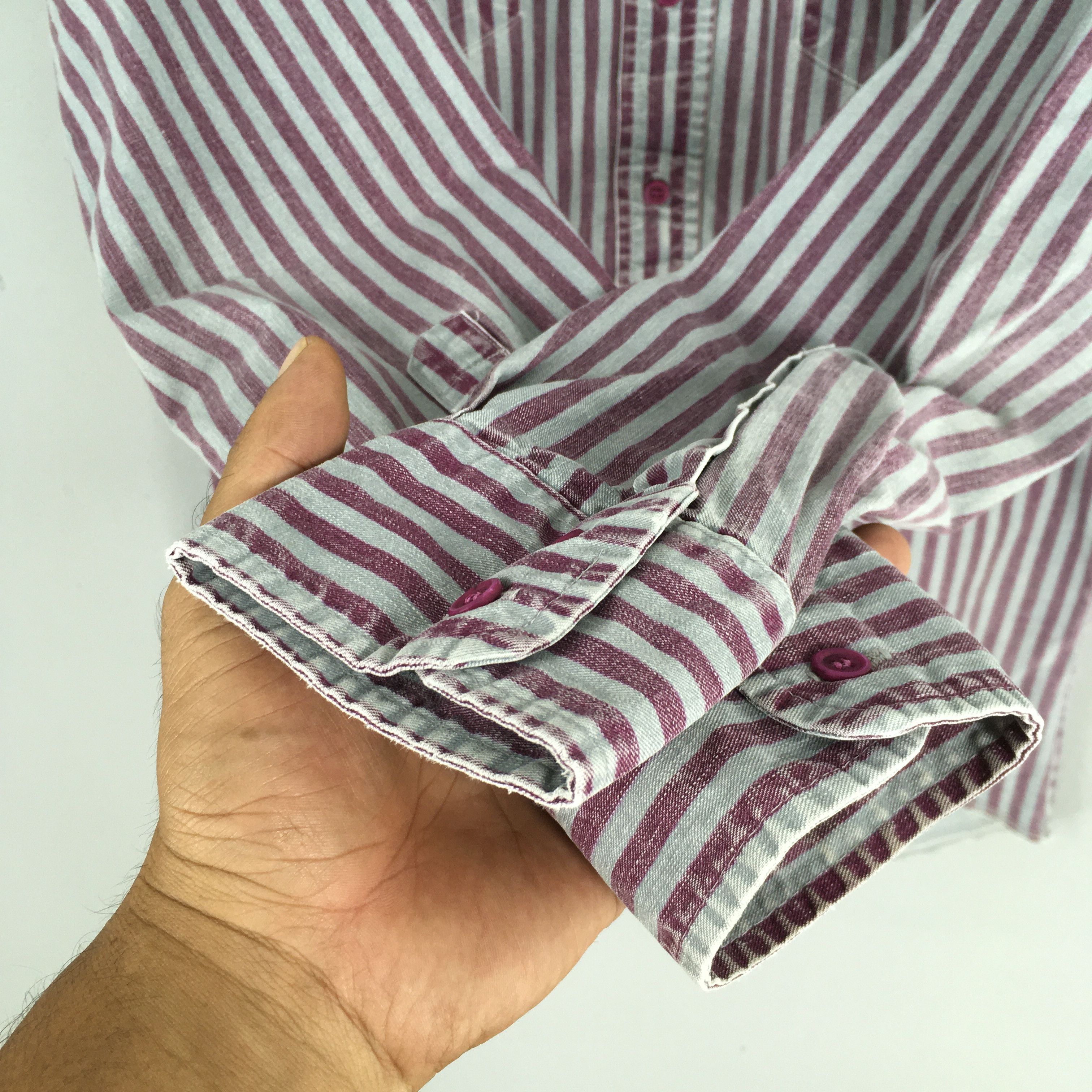 Wrangler Vintage Wrangler Vertical Striped Western Shirt Medium Size US M / EU 48-50 / 2 - 4 Thumbnail