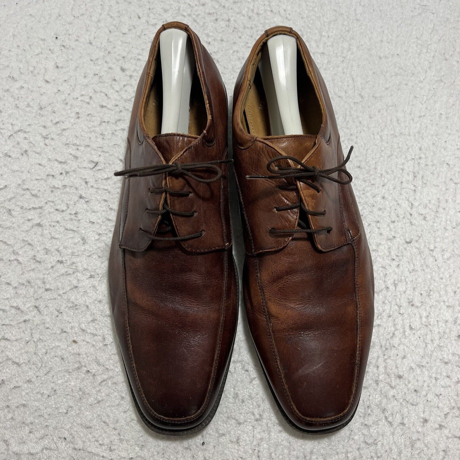 Florsheim Florsheim Mens 10 D Leather Brown Lace Up Oxford Dress Shoes Size US 10 / EU 43 - 2 Thumbnail