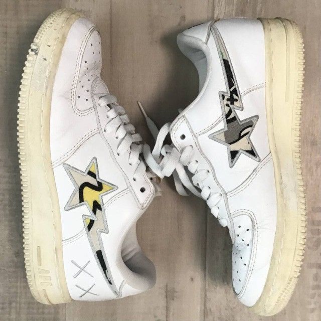 Bape × Kaws × Nigo KAWS × BAPE STA Leather Sneakers MILO ANIMAL KINGDOM NIGO Size US 8.5 / EU 41-42 - 3 Thumbnail