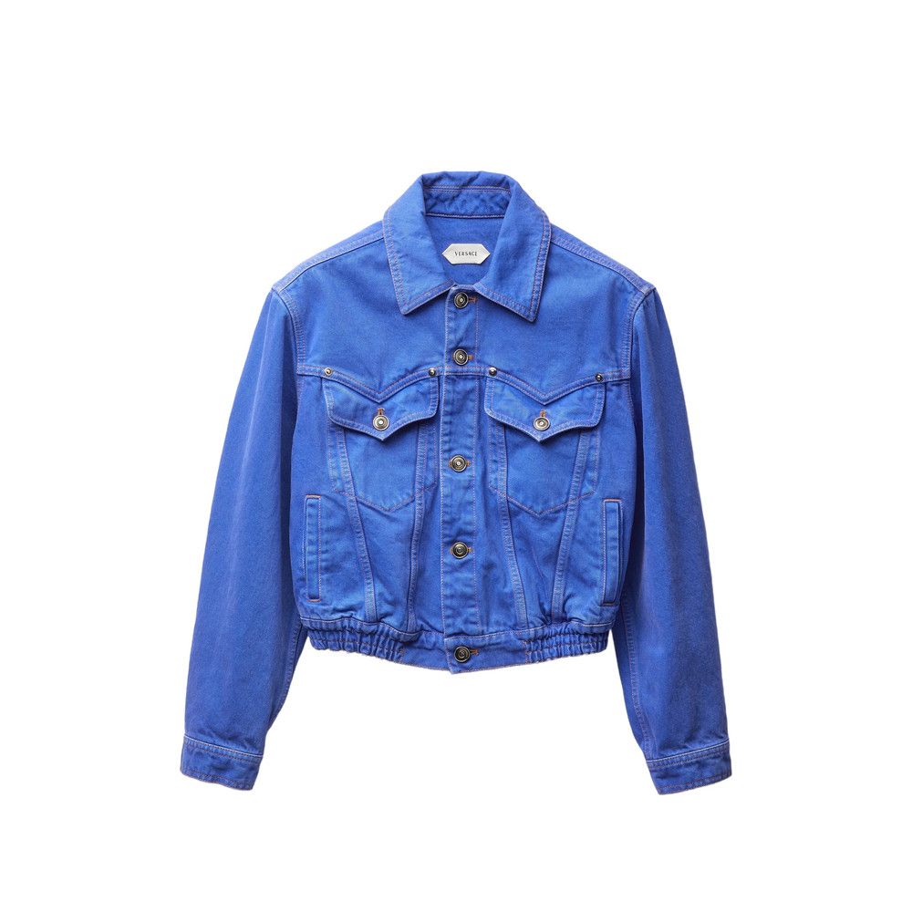 Versace Versace BLUE Jackets - Denim Jackets Size XS / US 0-2 / IT 36-38 - 1 Thumbnail