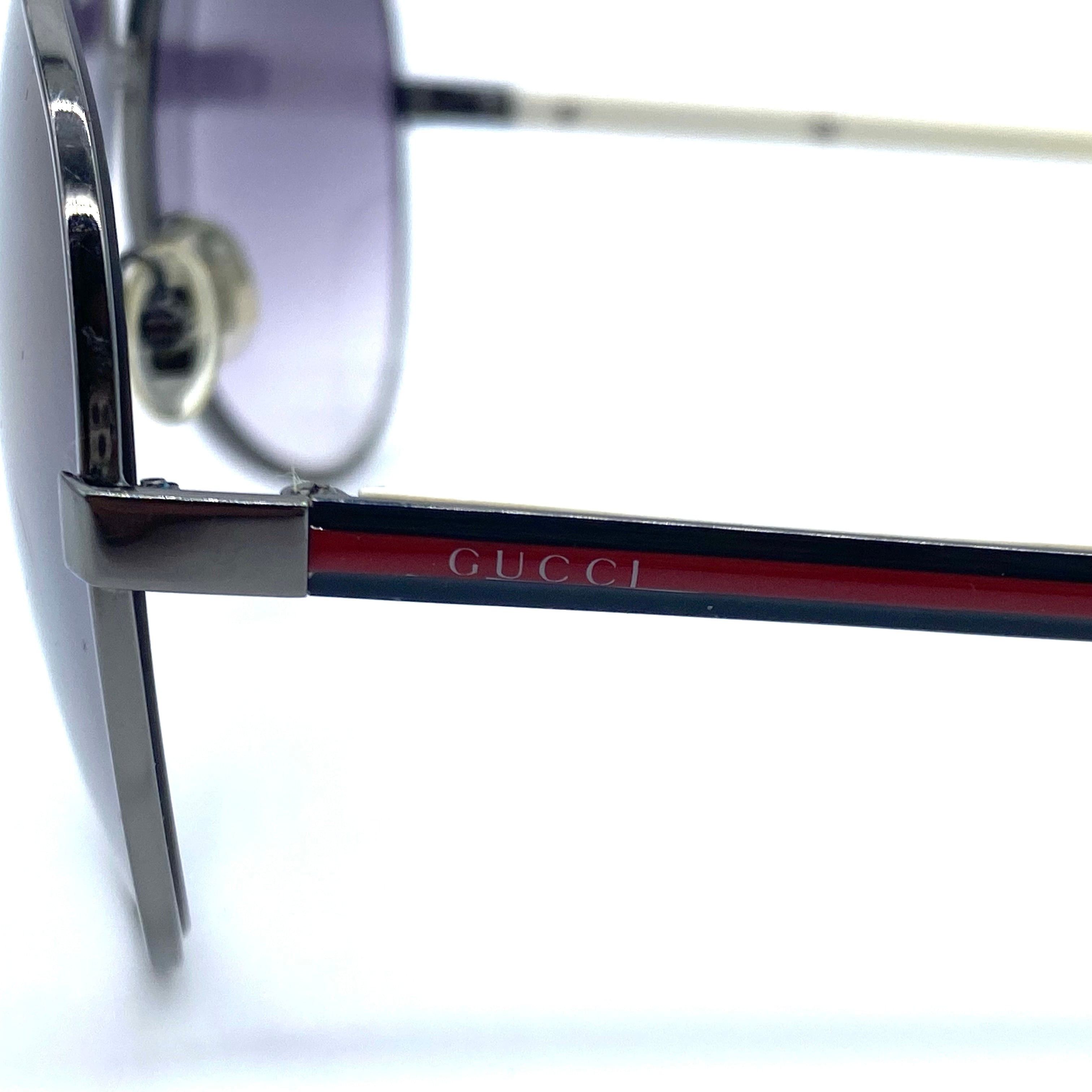 Gucci Vintage Gucci Eyewear Teardrop Sunglasses Webline Size ONE SIZE - 9 Thumbnail