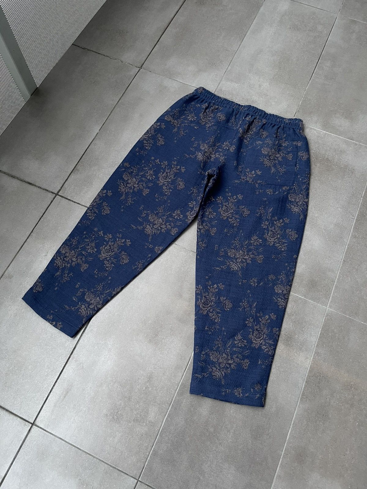 YMC !DS! SS23 YMC Alva Floral Navy Wool Casula Pants Size US 34 / EU 50 - 19 Thumbnail