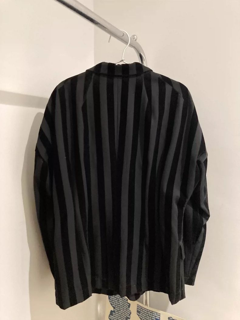 Comme des Garcons Comme des Garcons Black velvet striped suit jacket Size M / US 6-8 / IT 42-44 - 2 Thumbnail