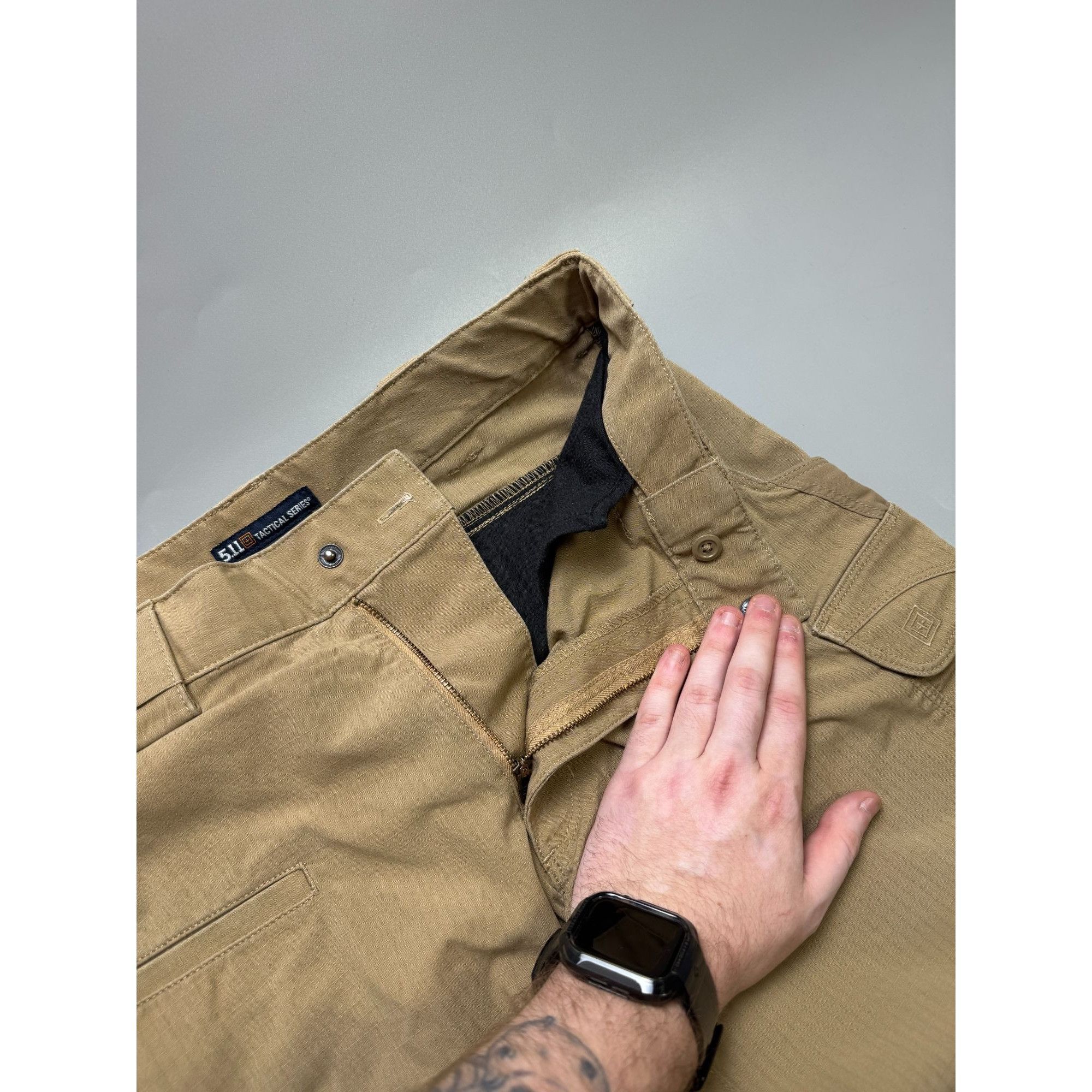 5.11 5’11 Tactical Desert Khaki Military Cargo Pants (Y1163) Size US 32 / EU 48 - 5 Thumbnail