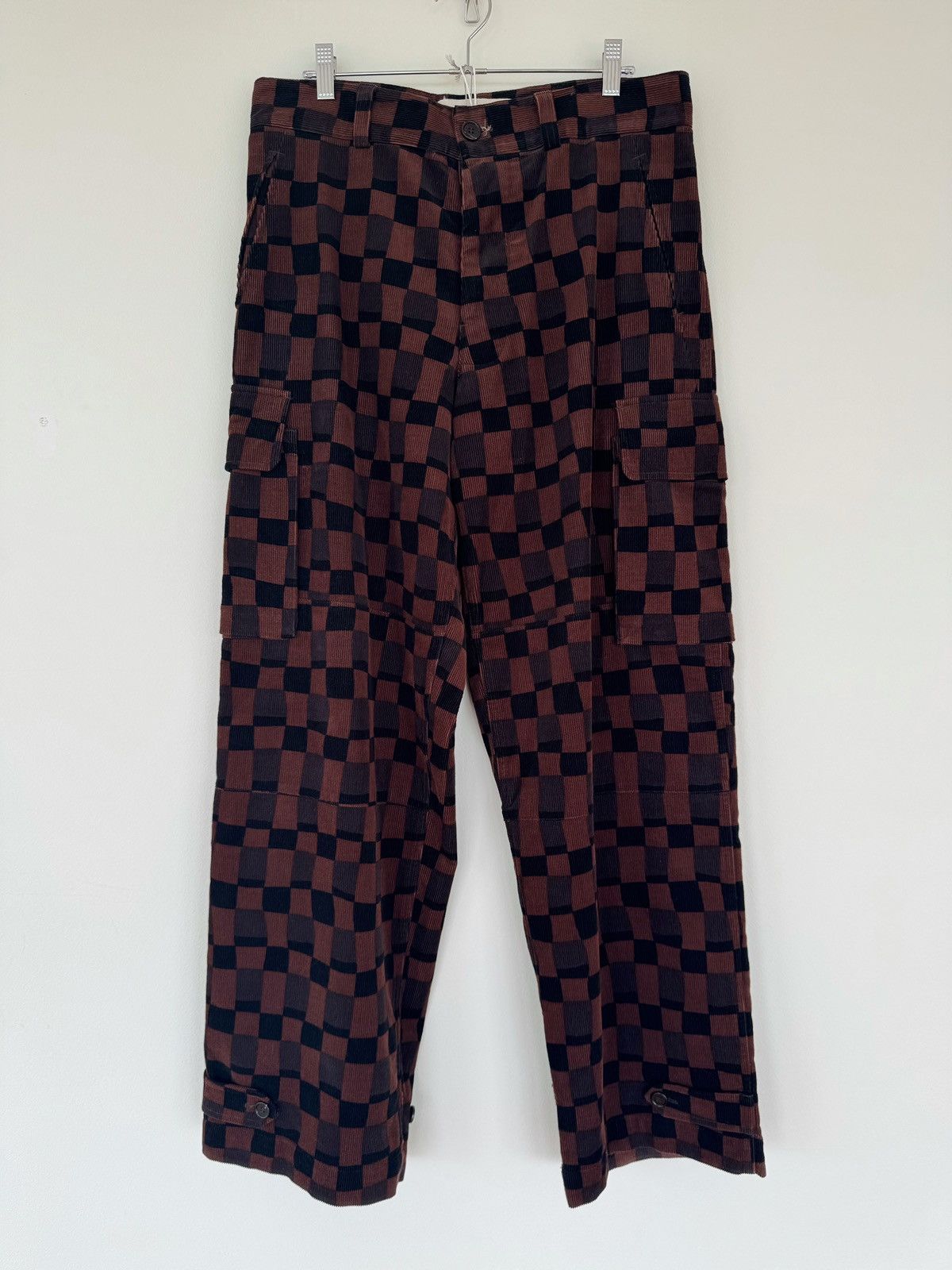 Marni Damier Check Corduroy Cargo Pants Size US 32 / EU 48 - 1 Thumbnail
