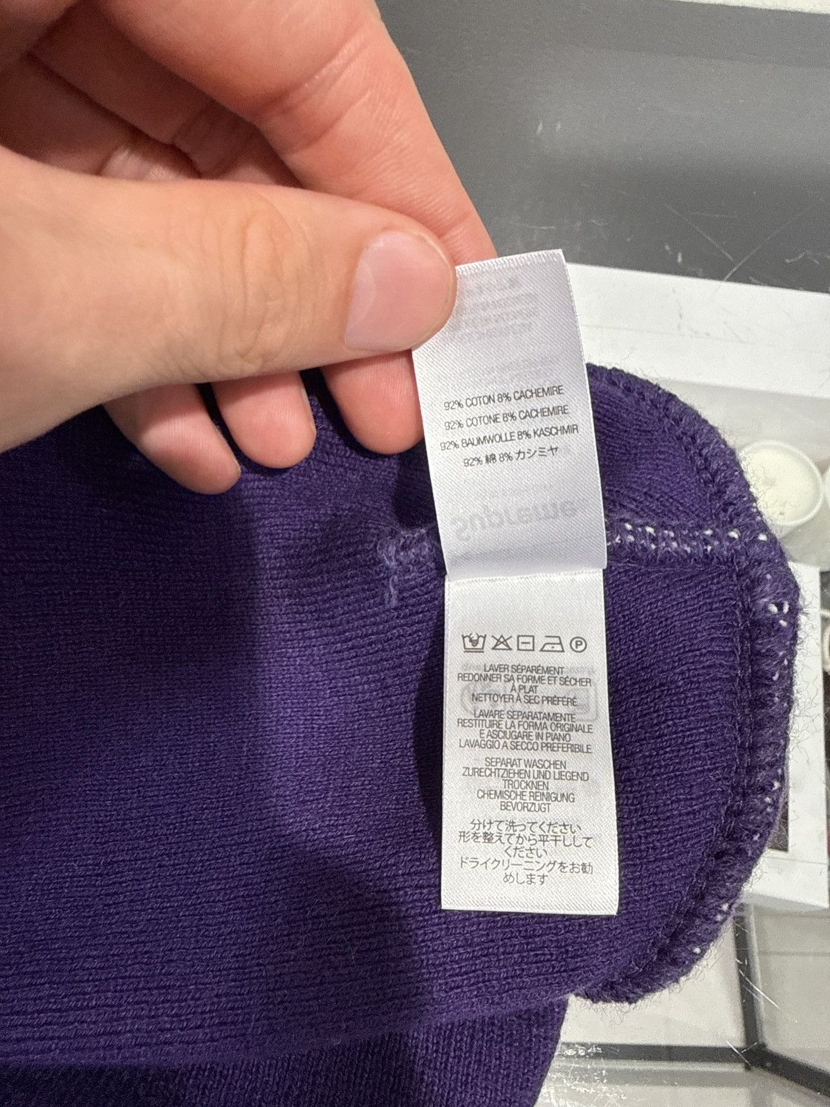 Supreme Supreme Big Logo Beanie Purple FW25 Size ONE SIZE - 4 Thumbnail