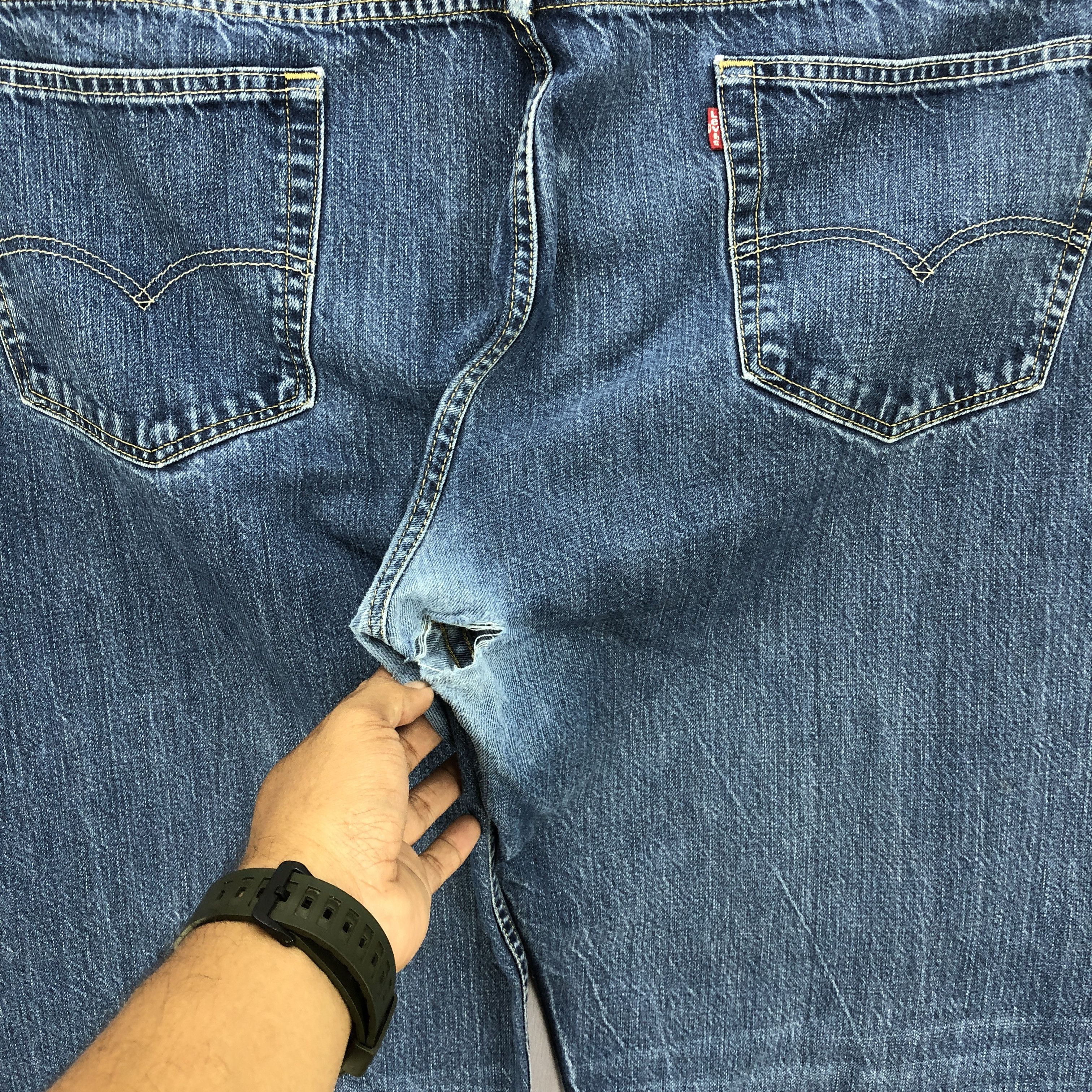 Levi's Crazy Y2K Baggy Levis 569 Jeans Levi's Distressed Blue Denim Size US 44 / EU 60 - 6 Thumbnail