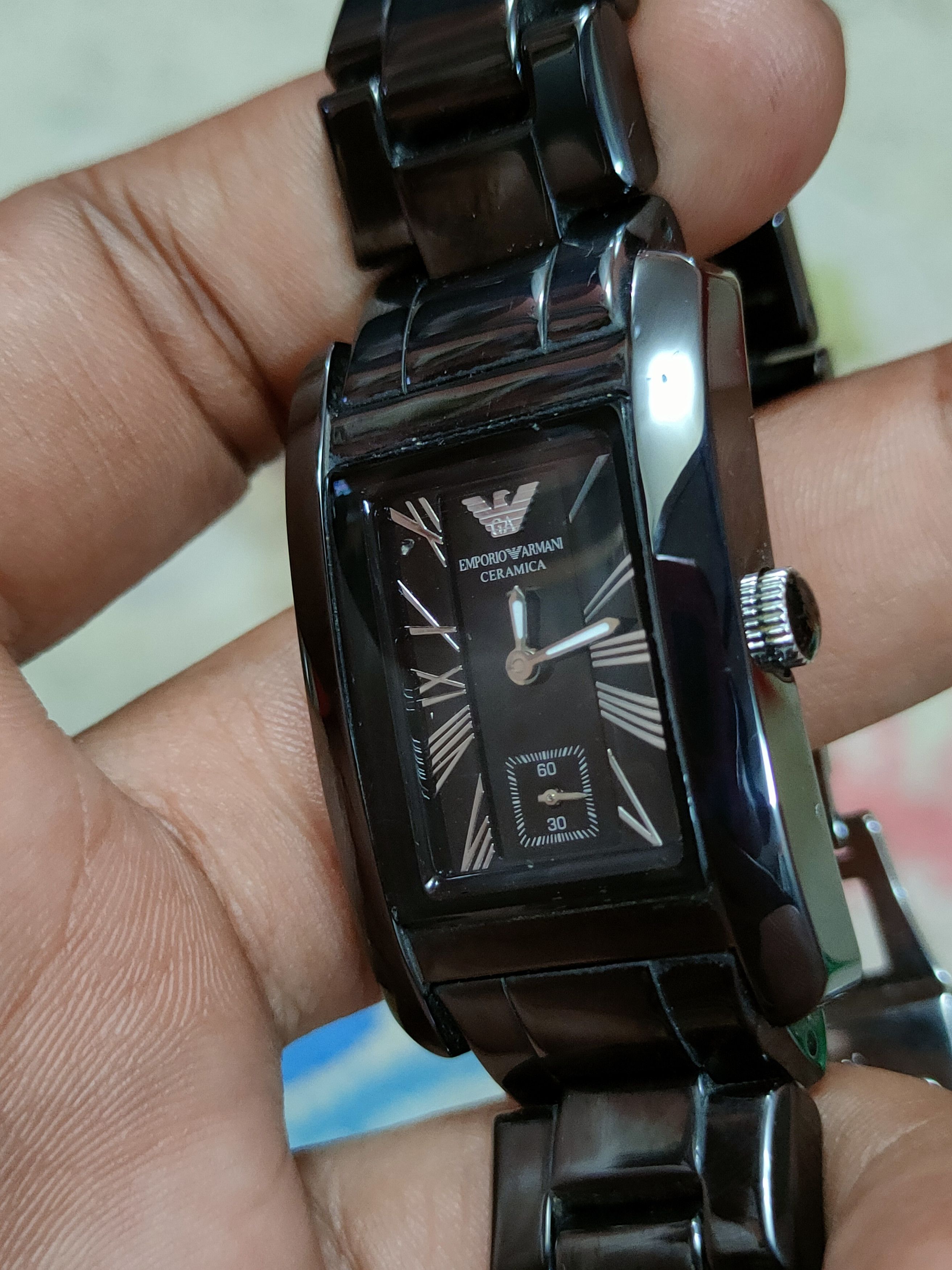 Emporio Armani × Vintage Emporio Armani ceramic black vintage watch #dumoh Size ONE SIZE - 15 Thumbnail