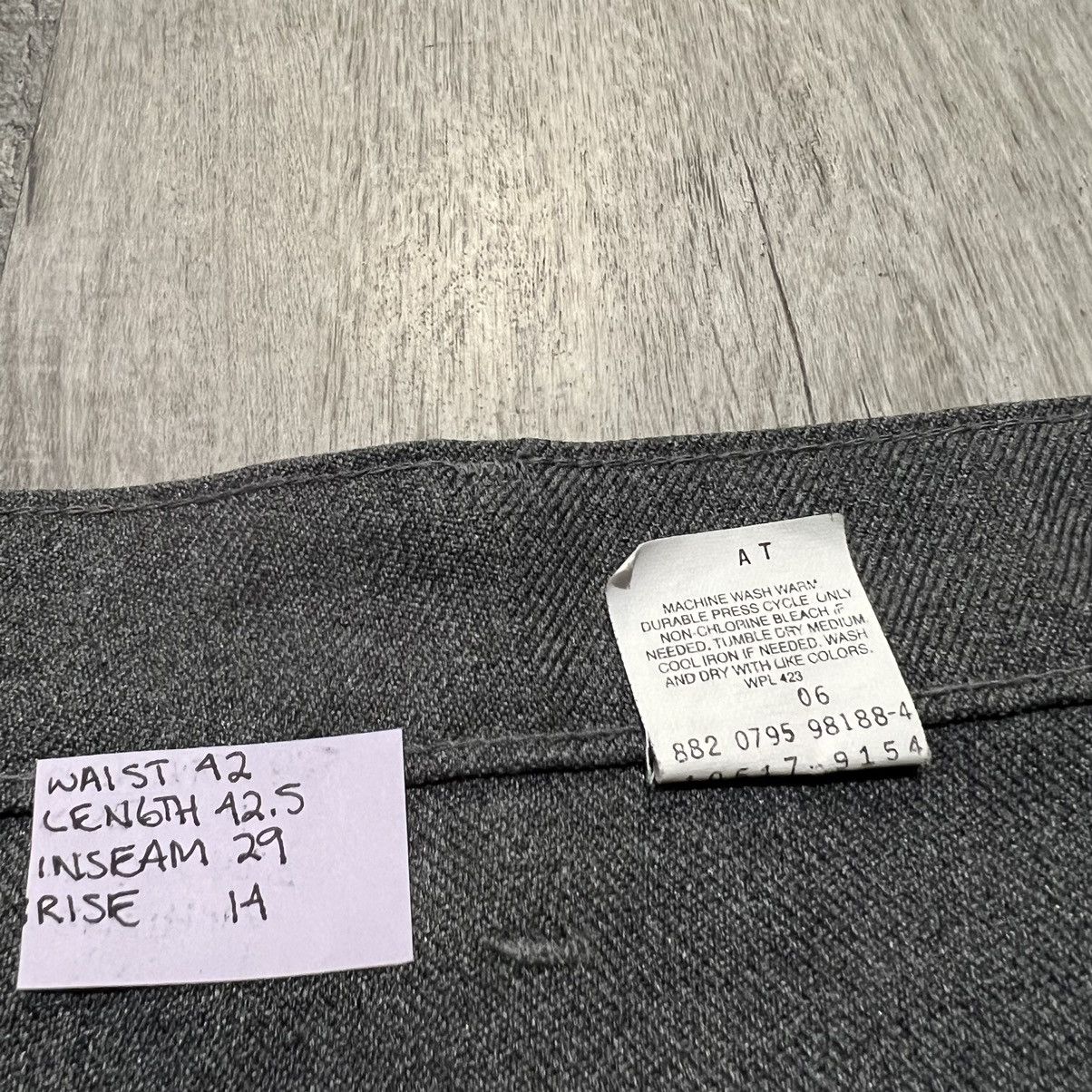 Levi's × Vintage VTG Levis Sta-Prest Grey Straight 90s Trouser Dress Pants Size US 42 / EU 58 - 5 Thumbnail