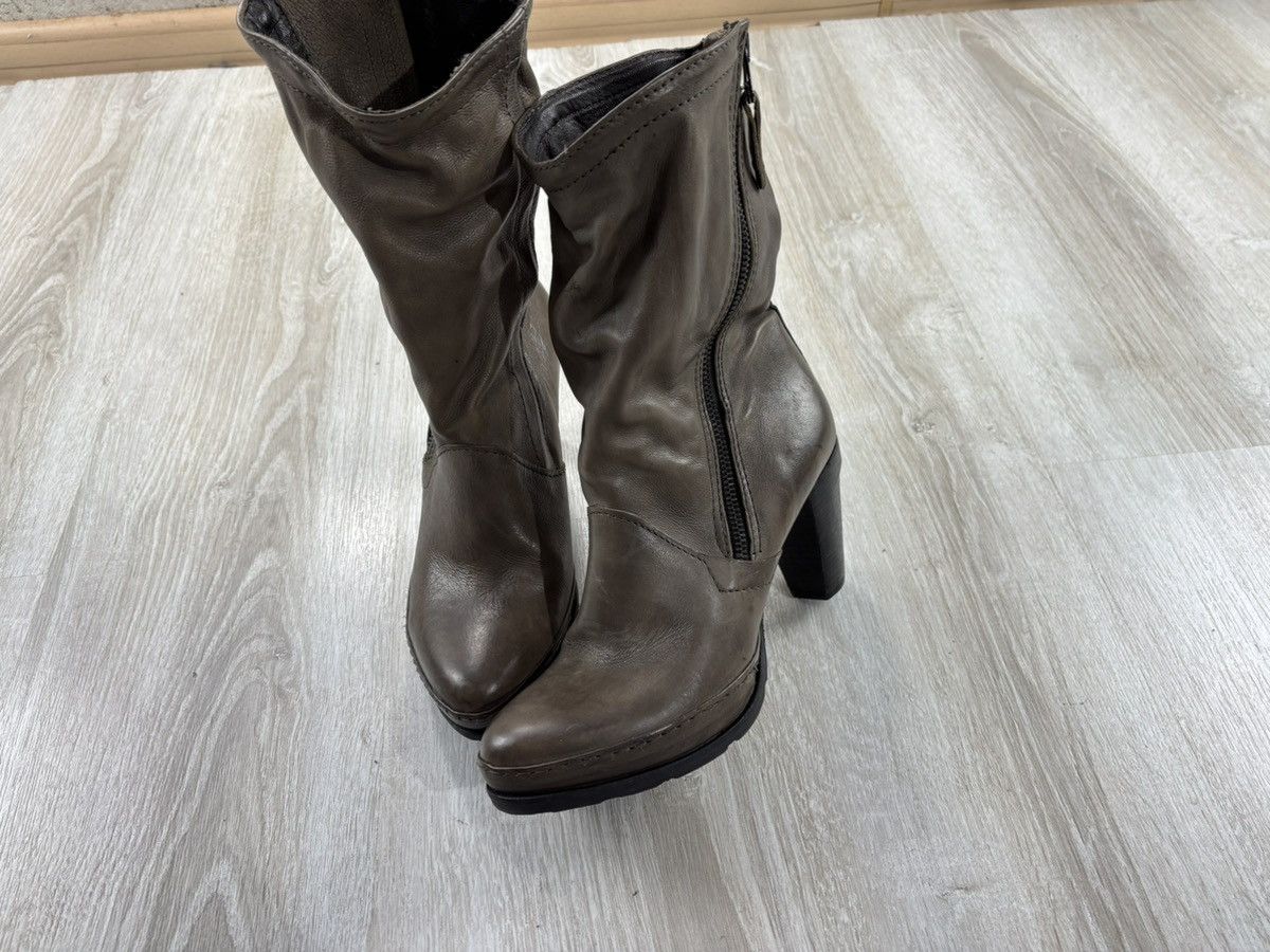 A.S.98 × Designer Womens leather boots AirStep Size 39 Color Gray/Brown Size US 9 / IT 39 - 4 Thumbnail
