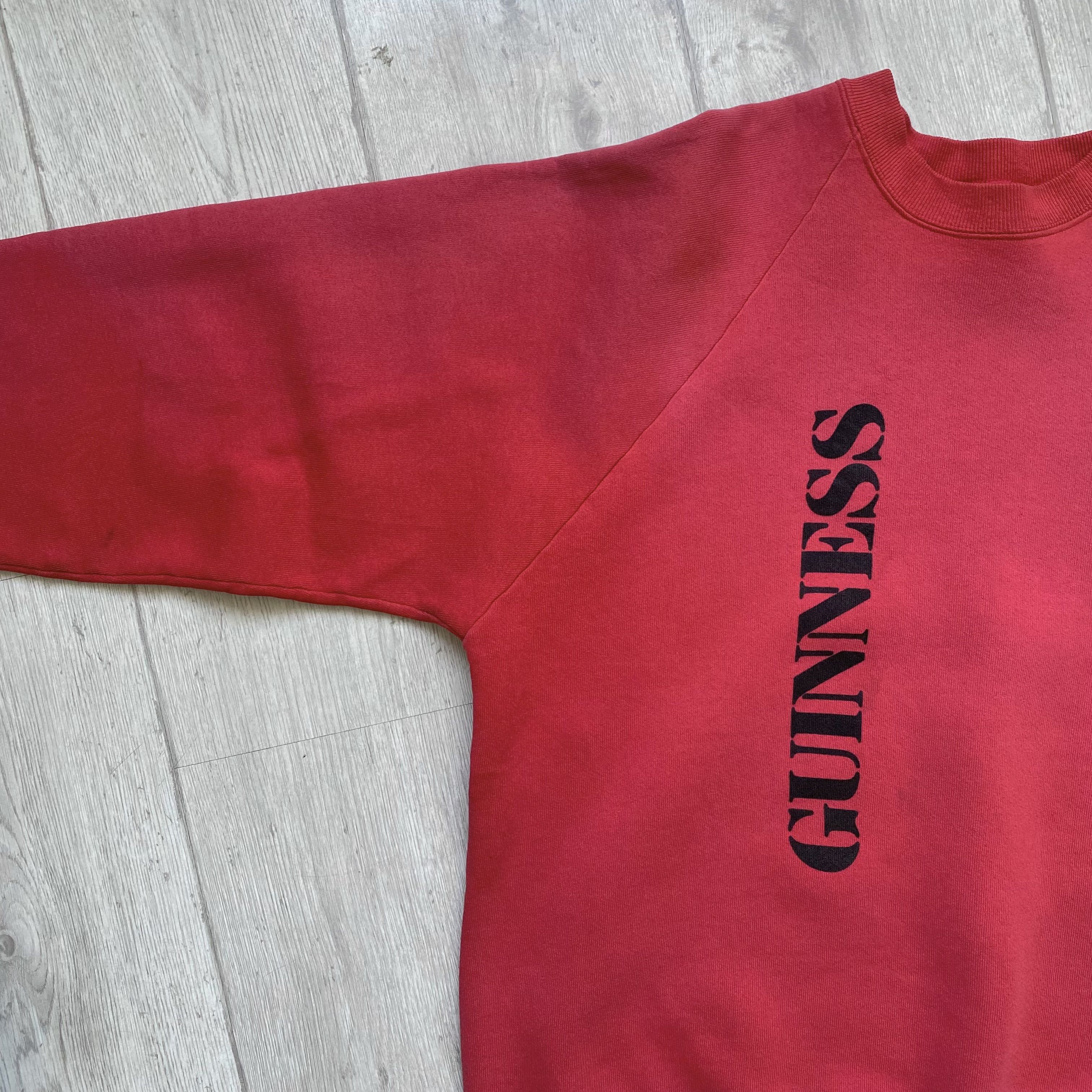 Budweiser 🍺Vintage 80s Ginness Promo Sweatshirt Sun Faded Ireland Size US L / EU 52-54 / 3 - 8 Thumbnail