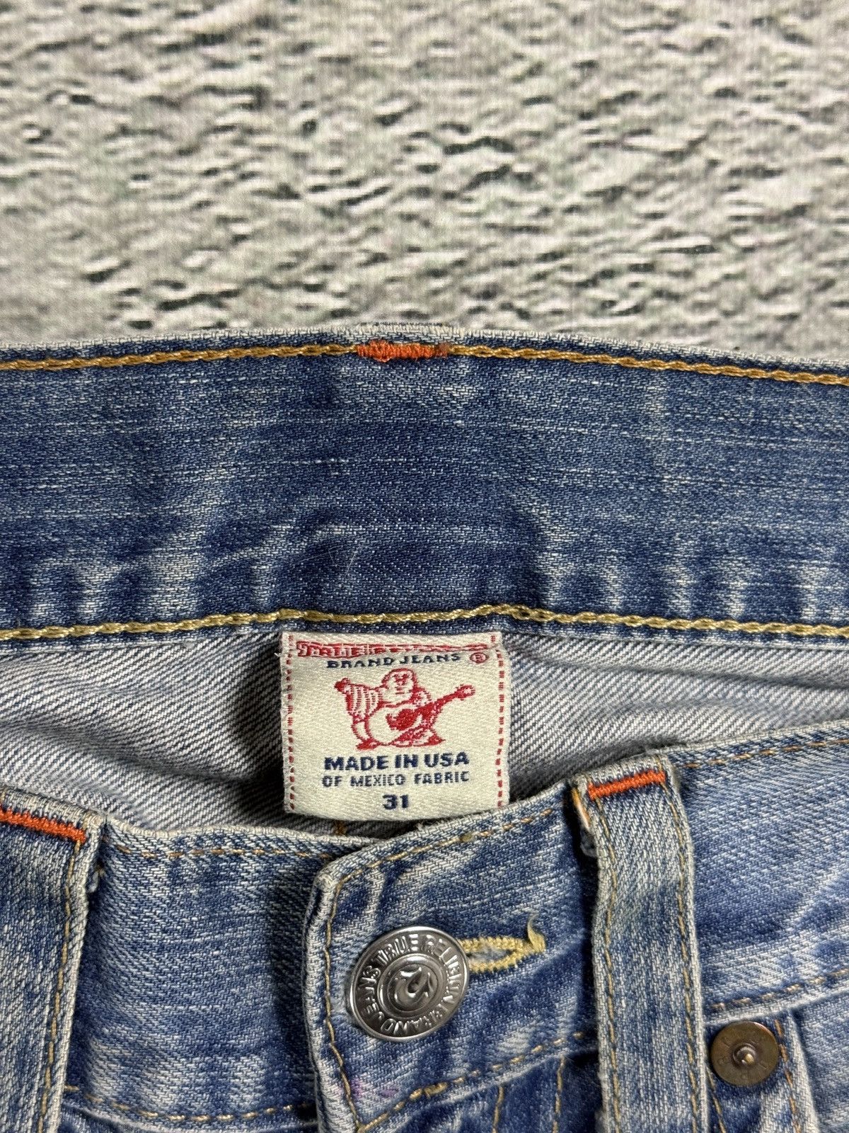 True Religion True Religion jeans vintage denim pants blue distressed Size US 31 - 12 Thumbnail