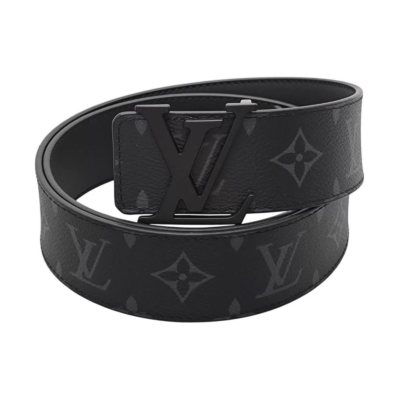 Louis Vuitton LOUIS VUITTON Initiales Monogram Matte Calf Belt 90 4 NWT Size ONE SIZE - 1 Thumbnail