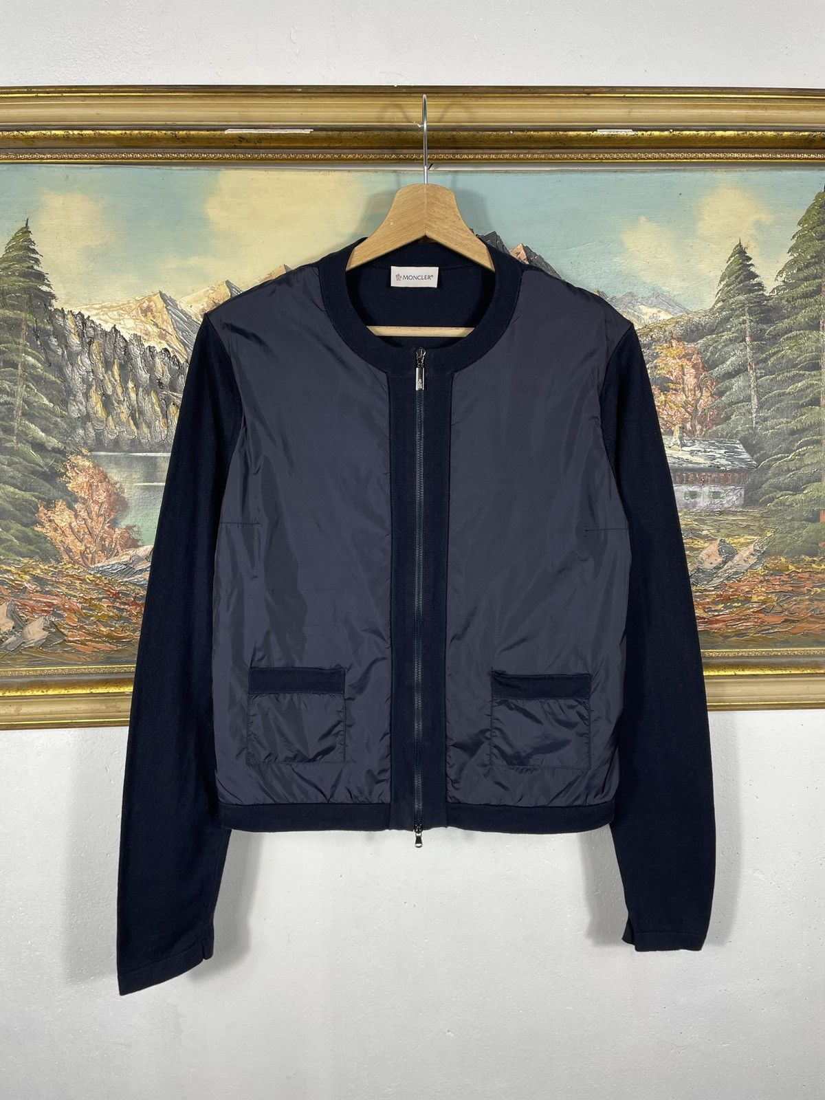 Designer × Moncler Moncler Maglia Tricot Light Insulated Zip Jacket Old Money Size M / US 6-8 / IT 42-44 - 1 Thumbnail