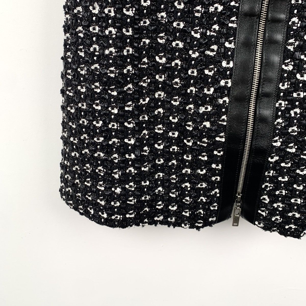 Louis Vuitton Louis Vuitton 22 Black Chain Cotton Tweed Dress Size S / US 4 / IT 40 - 4 Thumbnail
