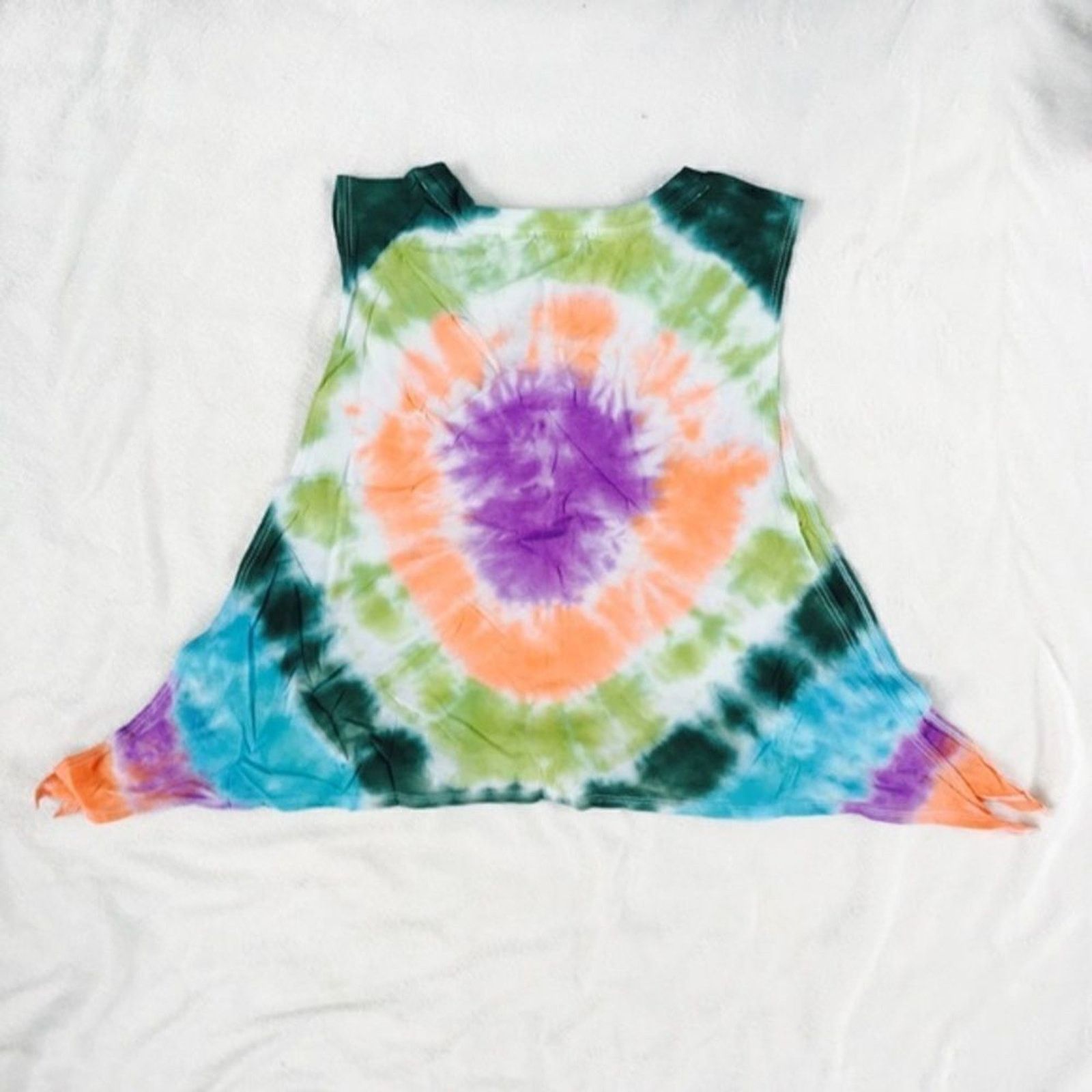 Forever 21 Forever 21 Custom Multicolor Heart Tie-Dye Tank Top | Sz S Size S / US 4 / IT 40 - 4 Thumbnail