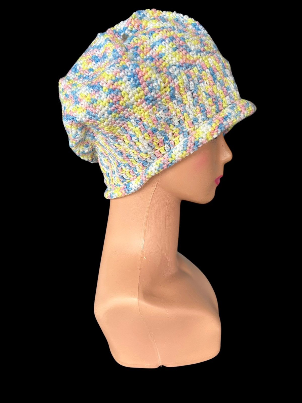 Handmade × Japanese Brand Crochet Knitted Handmade Beanie Hats Size ONE SIZE - 2 Thumbnail