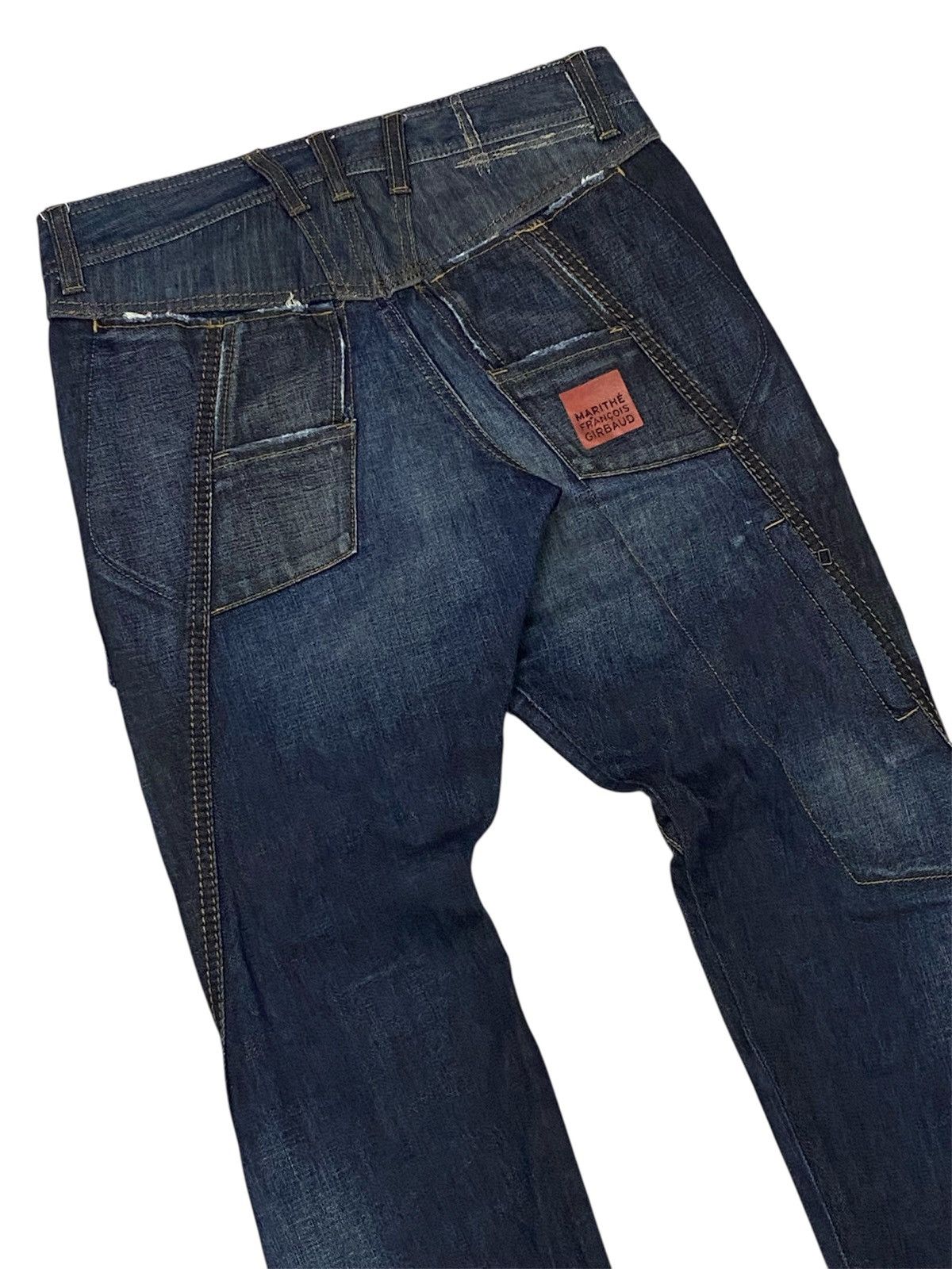 Marithe + Francois Girbaud Marithe Francois Girbaud Spiral Cut Denim Pants Size 28" / US 6 / IT 42 - 11 Thumbnail