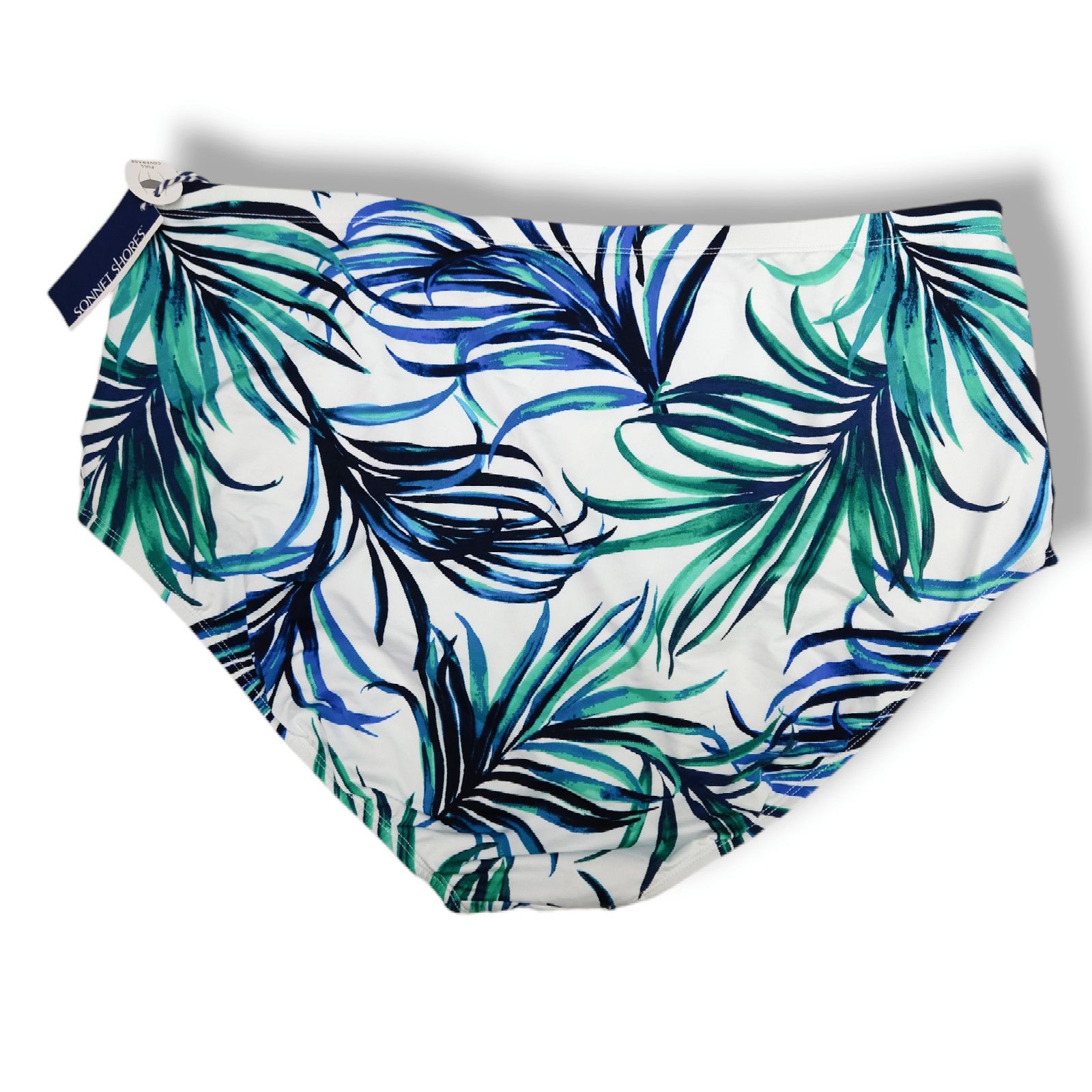 Other NWT Sonnet Shores Swimwear Bikini Size 22W Blue Leaf Size ONE SIZE - 2 Thumbnail